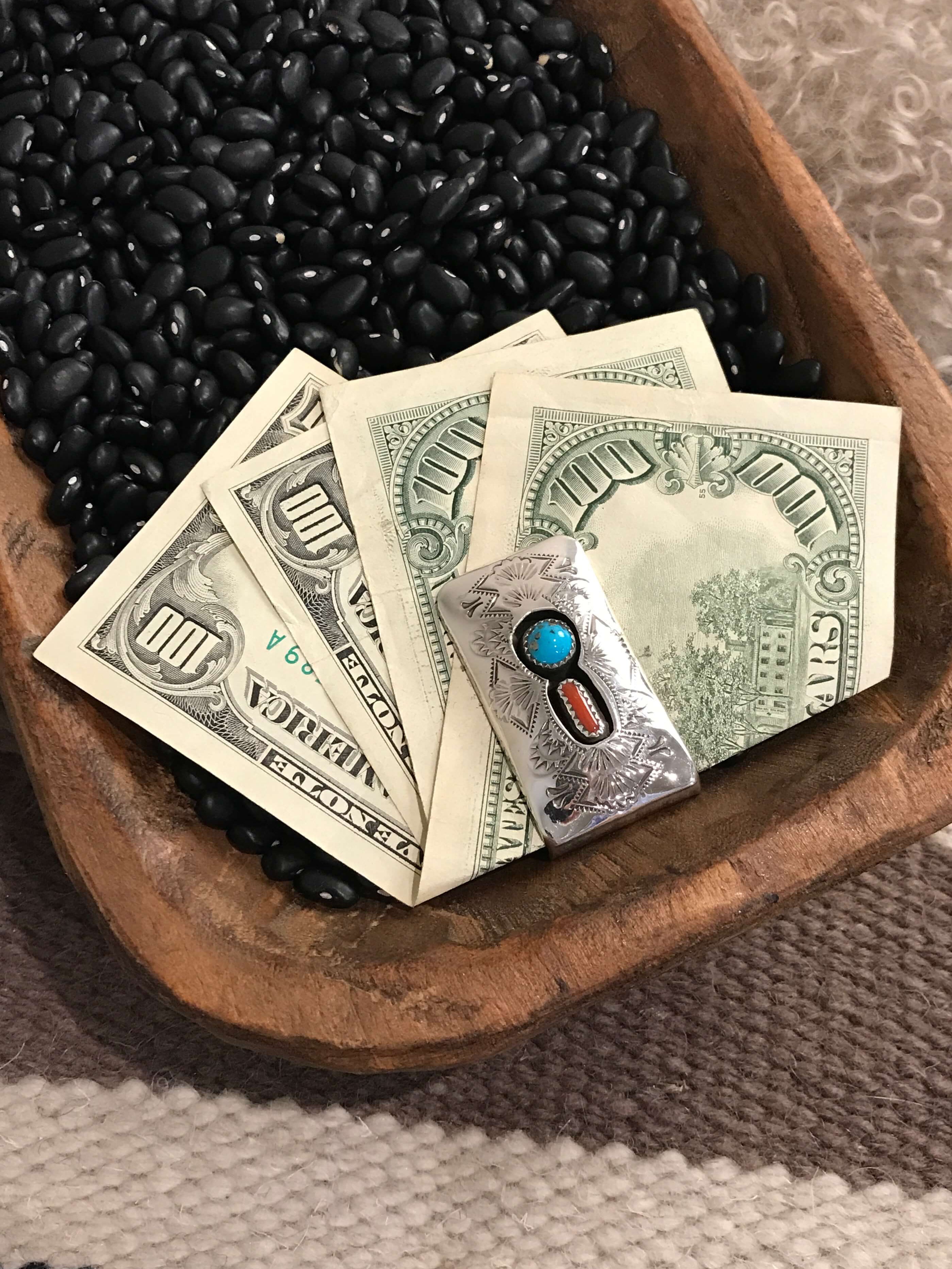 The Red Mesa Money Clip-Miscellaneous-Calli Co., Turquoise and Silver Jewelry, Native American Handmade, Zuni Tribe, Navajo Tribe, Brock Texas
