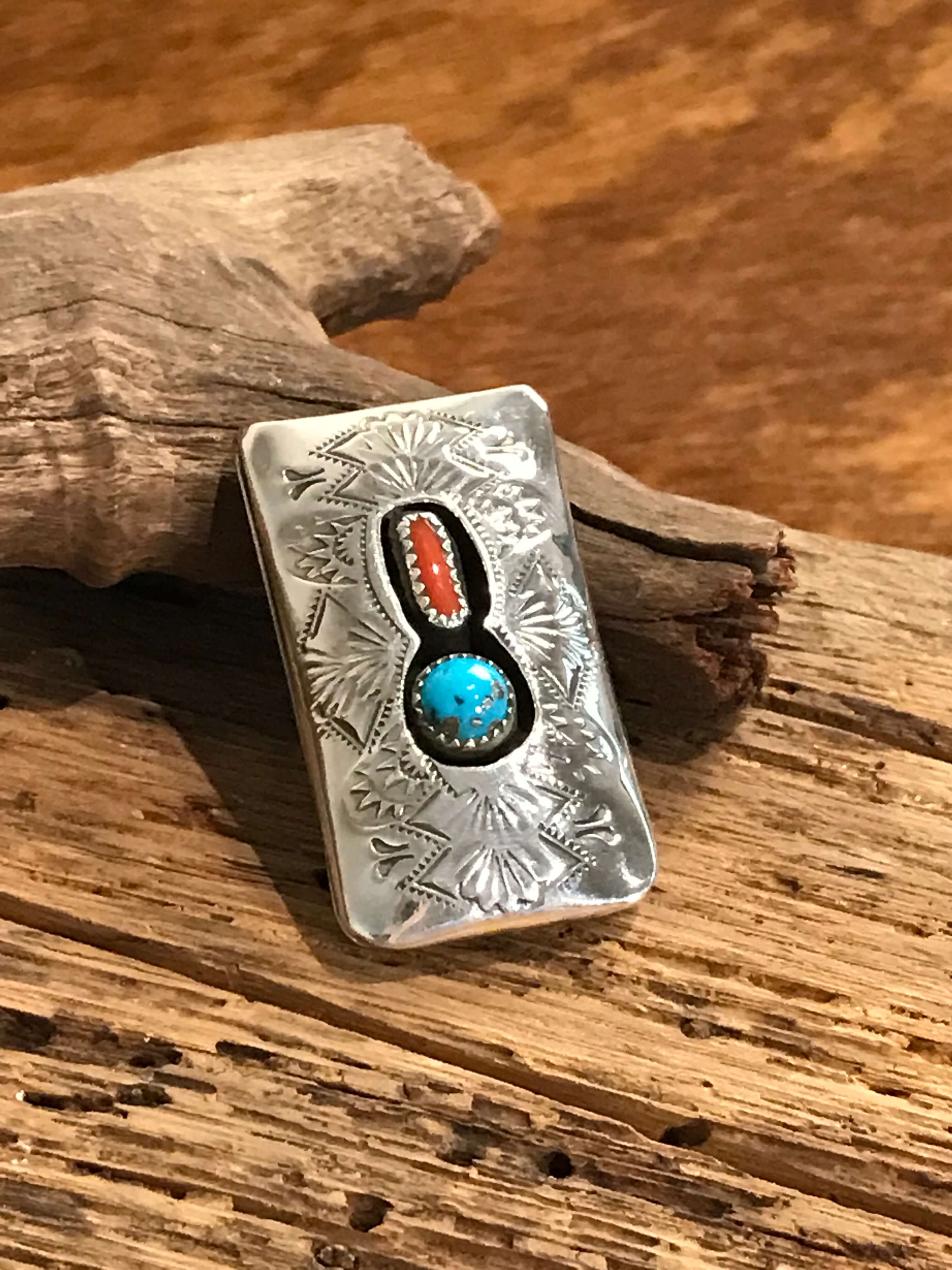 The Red Mesa Money Clip-Miscellaneous-Calli Co., Turquoise and Silver Jewelry, Native American Handmade, Zuni Tribe, Navajo Tribe, Brock Texas