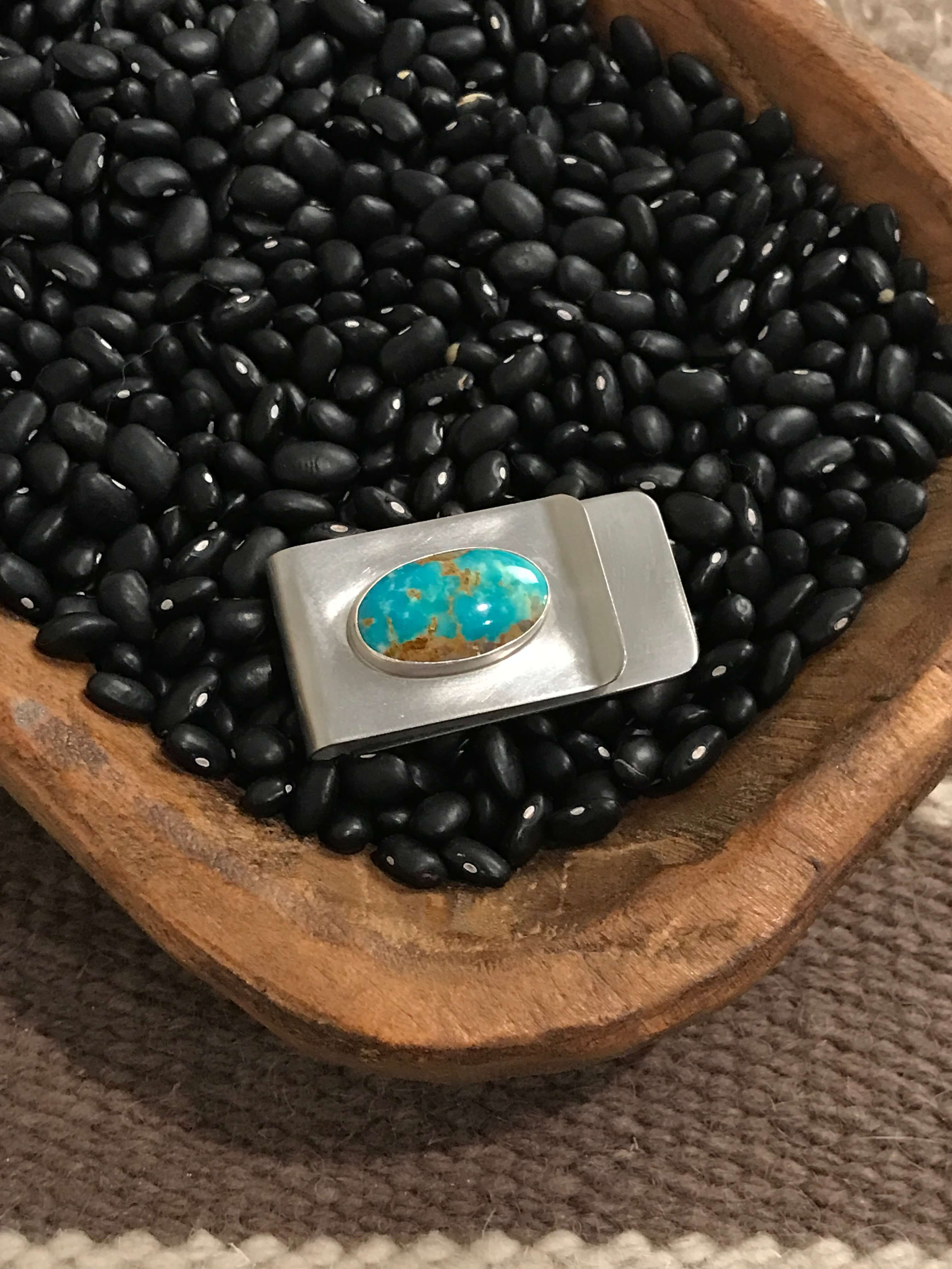 The Stillington Money Clip, 1-Miscellaneous-Calli Co., Turquoise and Silver Jewelry, Native American Handmade, Zuni Tribe, Navajo Tribe, Brock Texas