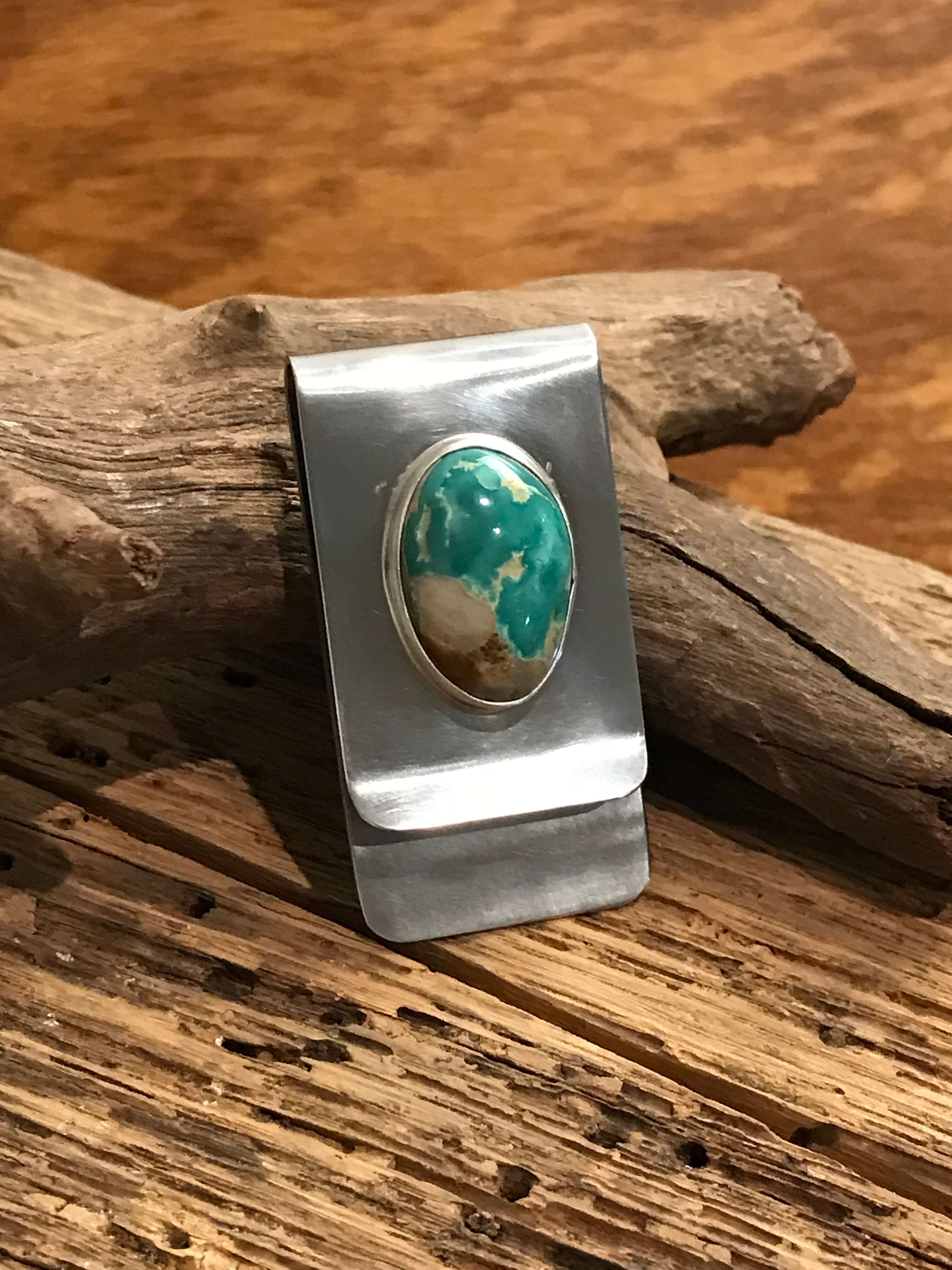 The Stillington Money Clip, 2-Miscellaneous-Calli Co., Turquoise and Silver Jewelry, Native American Handmade, Zuni Tribe, Navajo Tribe, Brock Texas