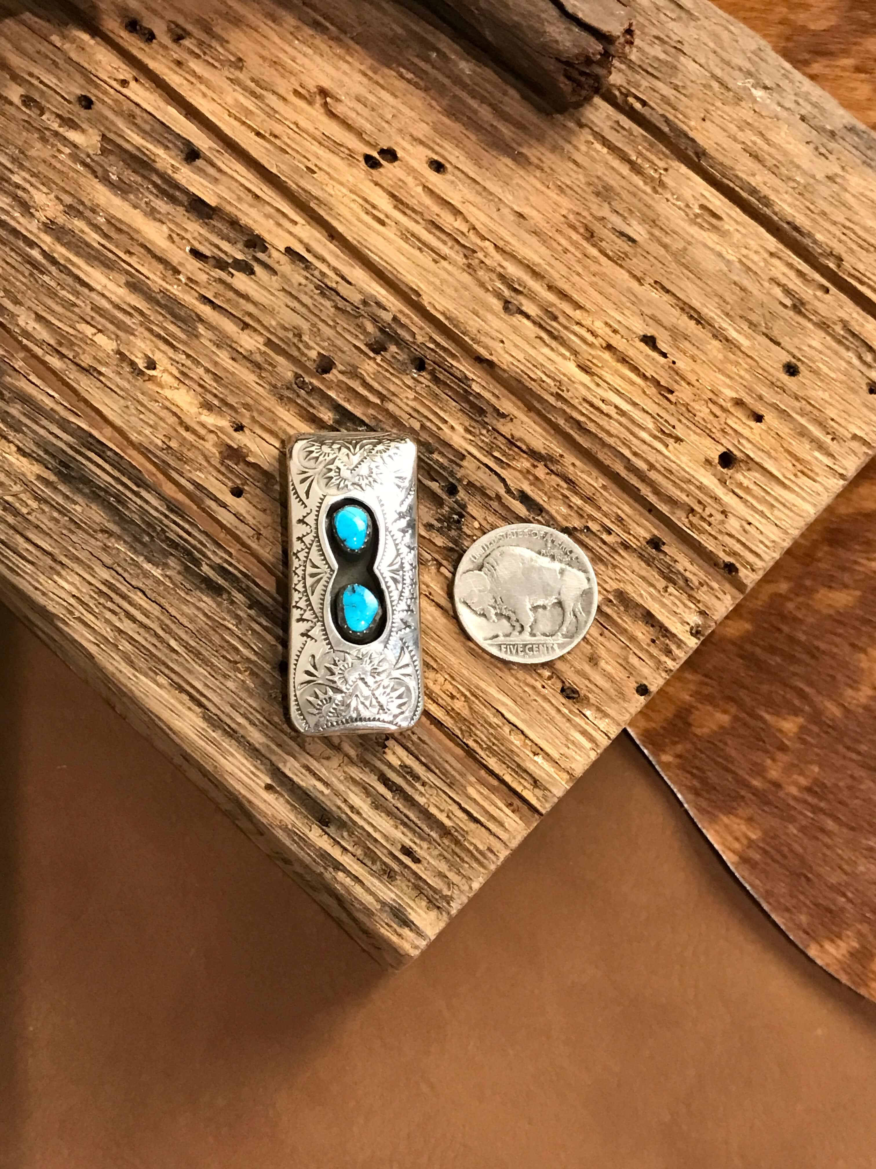 The Minnewaukan Money Clip, 1-Miscellaneous-Calli Co., Turquoise and Silver Jewelry, Native American Handmade, Zuni Tribe, Navajo Tribe, Brock Texas