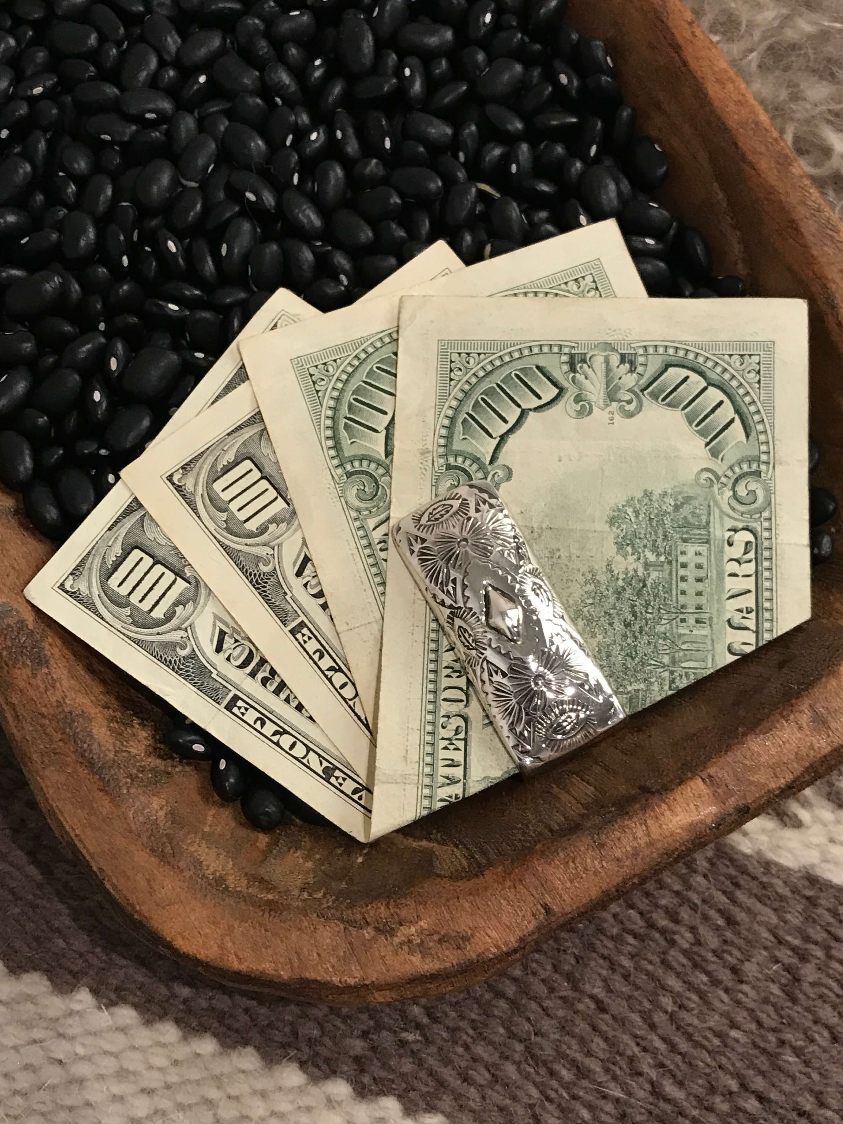 The Korkuteli Money Clip, 1-Miscellaneous-Calli Co., Turquoise and Silver Jewelry, Native American Handmade, Zuni Tribe, Navajo Tribe, Brock Texas