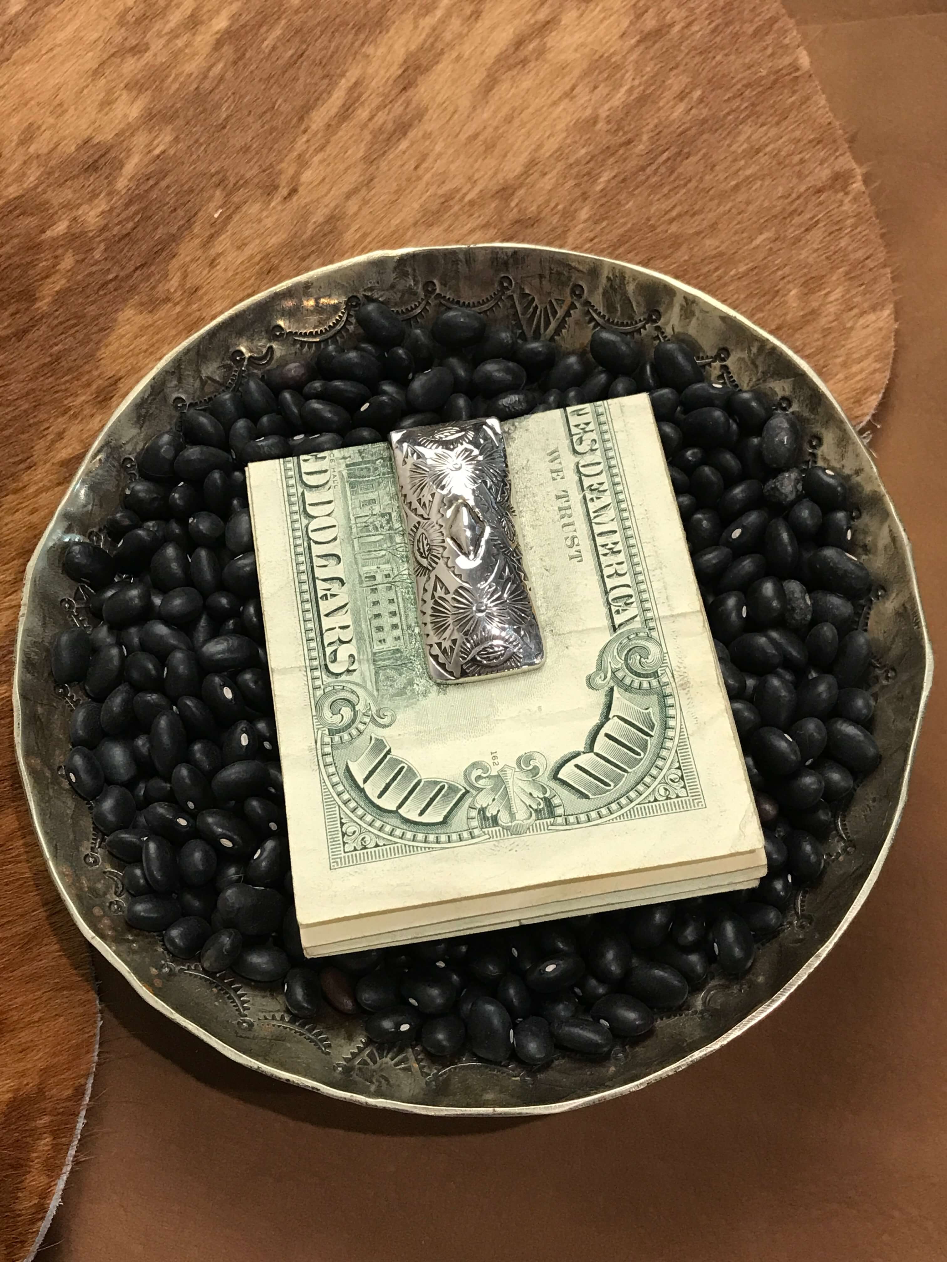 The Korkuteli Money Clip, 1-Miscellaneous-Calli Co., Turquoise and Silver Jewelry, Native American Handmade, Zuni Tribe, Navajo Tribe, Brock Texas