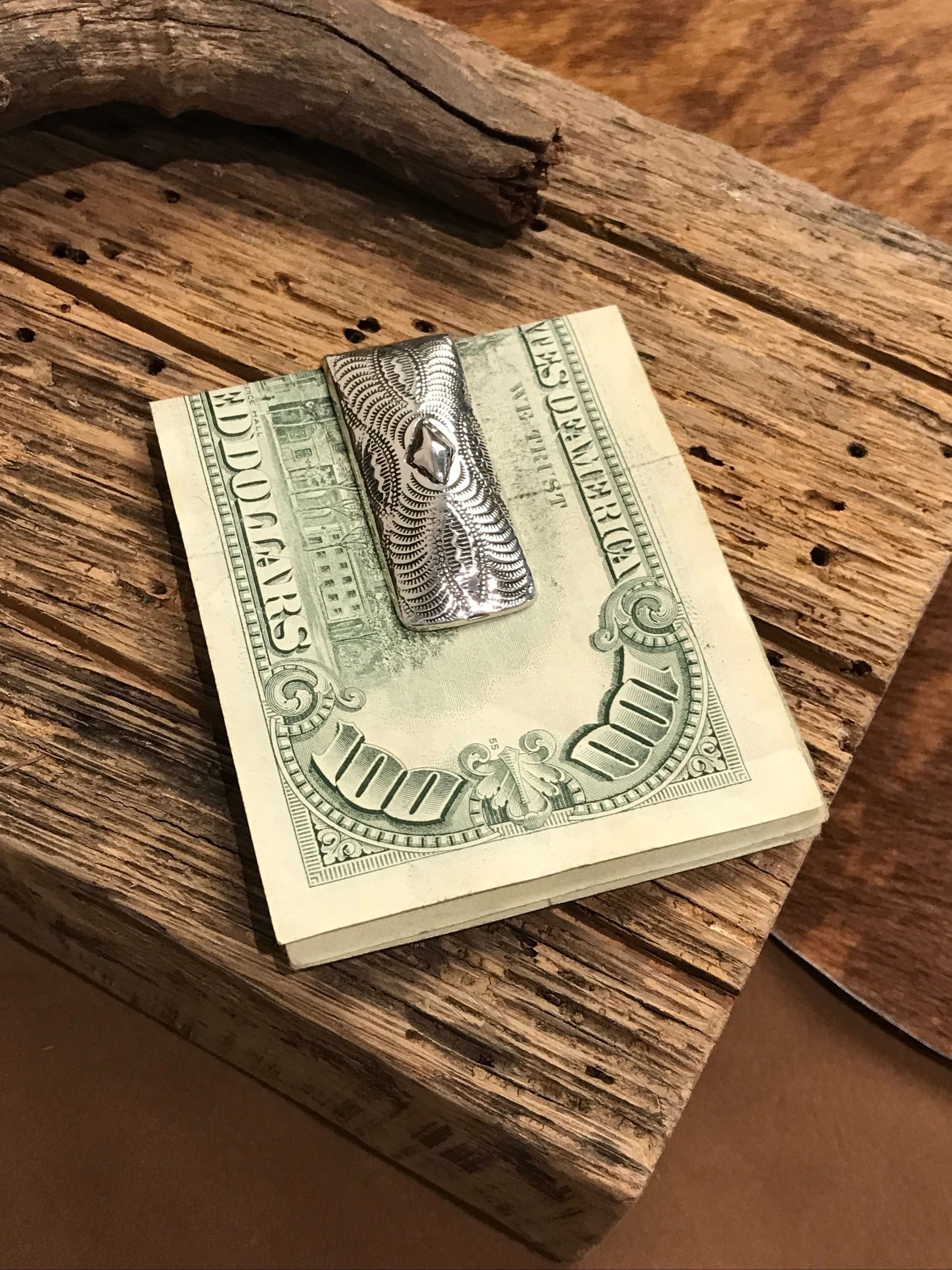 The Korkuteli Money Clip, 2-Miscellaneous-Calli Co., Turquoise and Silver Jewelry, Native American Handmade, Zuni Tribe, Navajo Tribe, Brock Texas