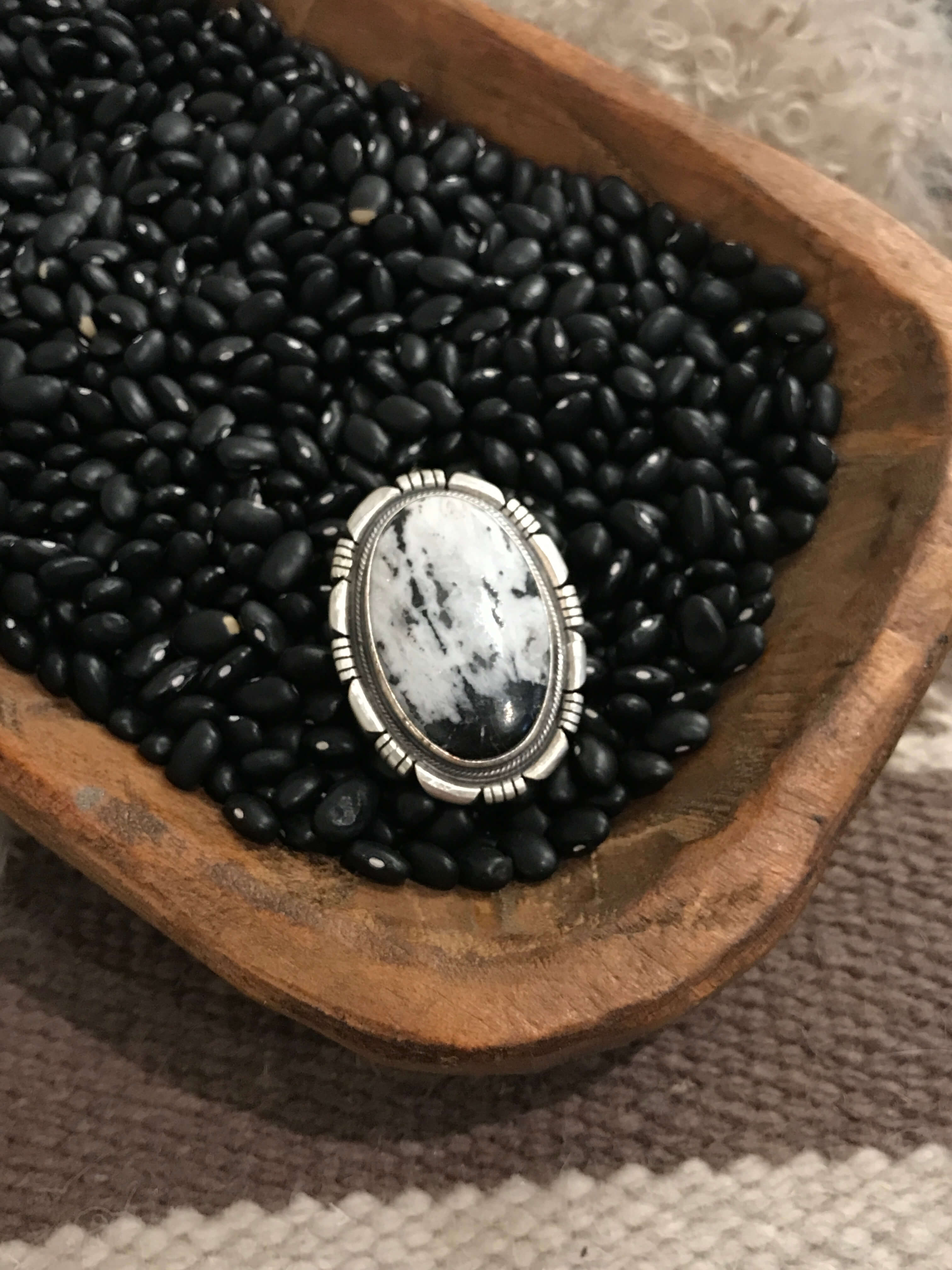 The Pincrest Adjustable Ring-Rings-Calli Co., Turquoise and Silver Jewelry, Native American Handmade, Zuni Tribe, Navajo Tribe, Brock Texas