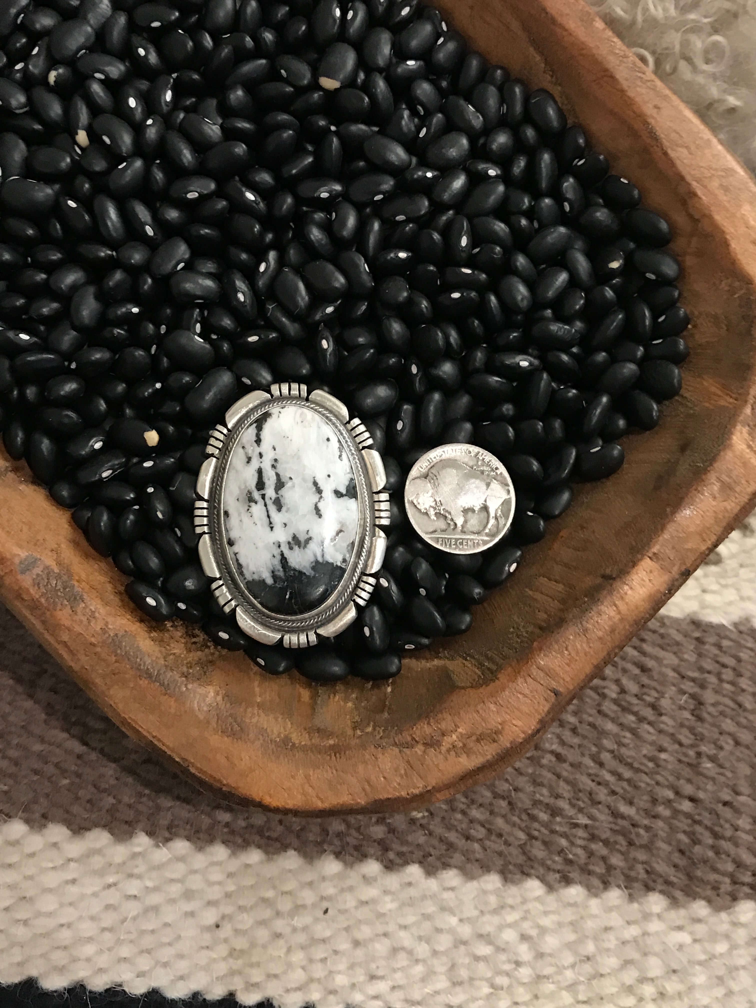 The Pincrest Adjustable Ring-Rings-Calli Co., Turquoise and Silver Jewelry, Native American Handmade, Zuni Tribe, Navajo Tribe, Brock Texas