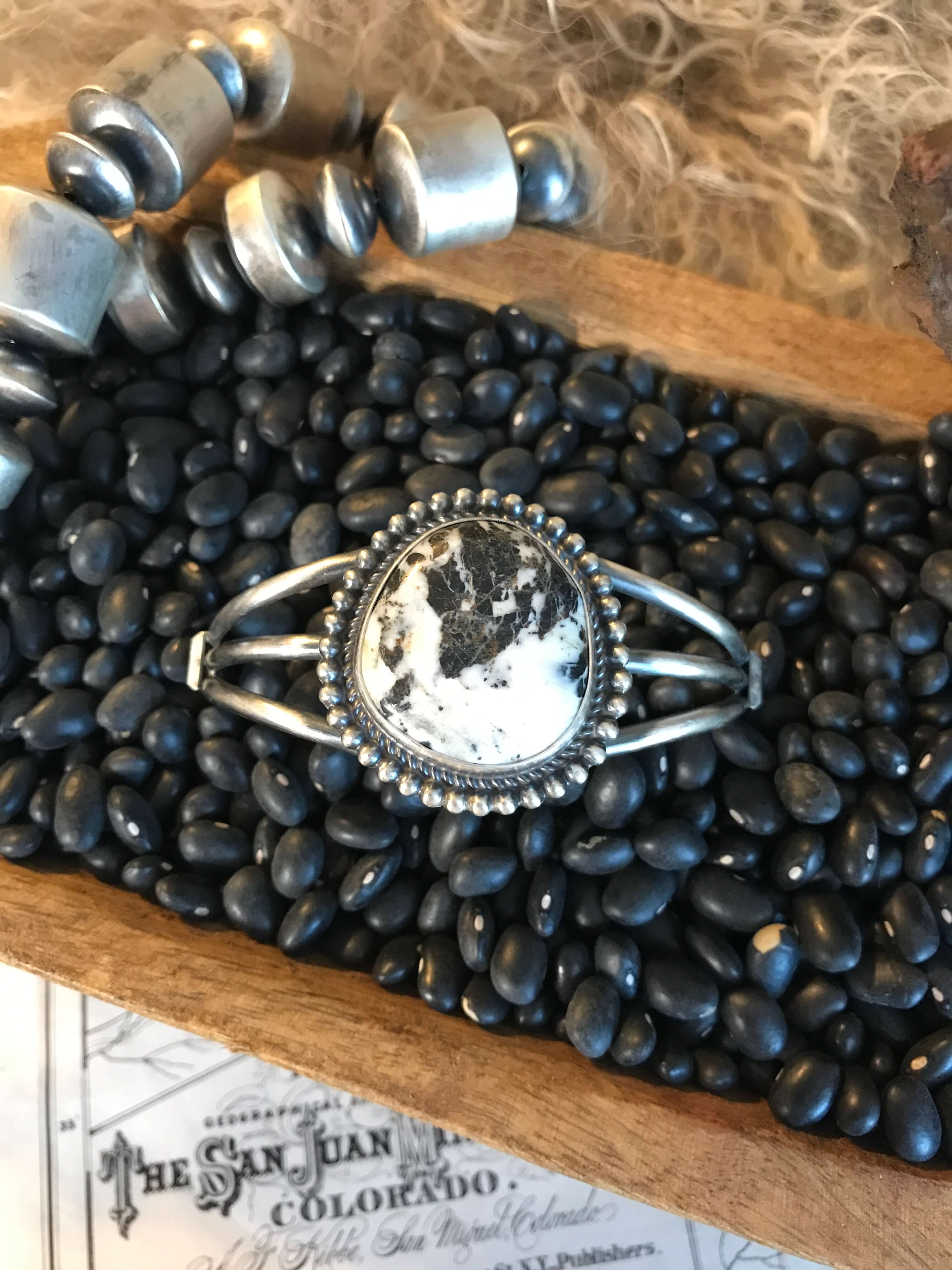 The Sonita Cuff, 3-Bracelets & Cuffs-Calli Co., Turquoise and Silver Jewelry, Native American Handmade, Zuni Tribe, Navajo Tribe, Brock Texas