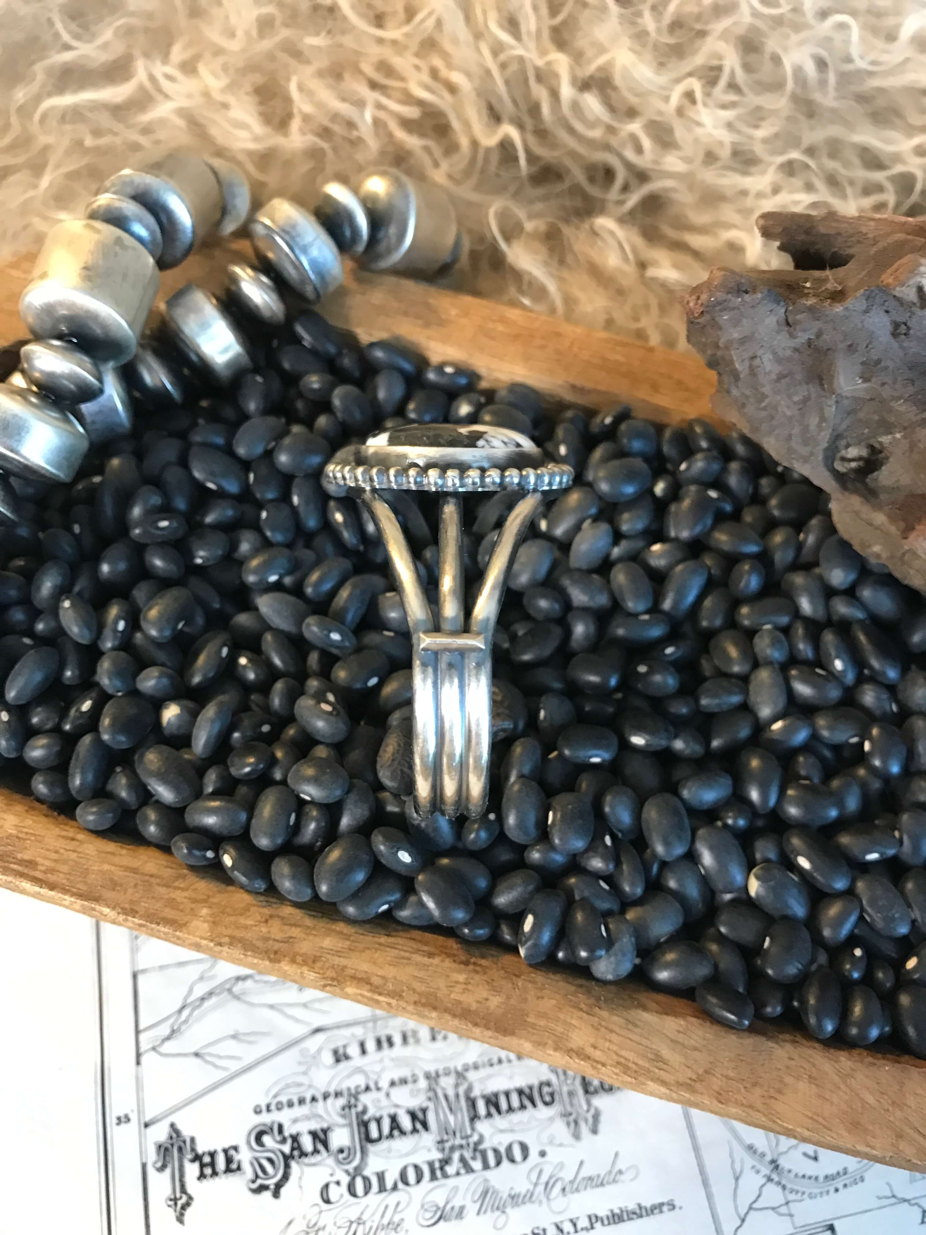 The Sonita Cuff, 2-Bracelets & Cuffs-Calli Co., Turquoise and Silver Jewelry, Native American Handmade, Zuni Tribe, Navajo Tribe, Brock Texas