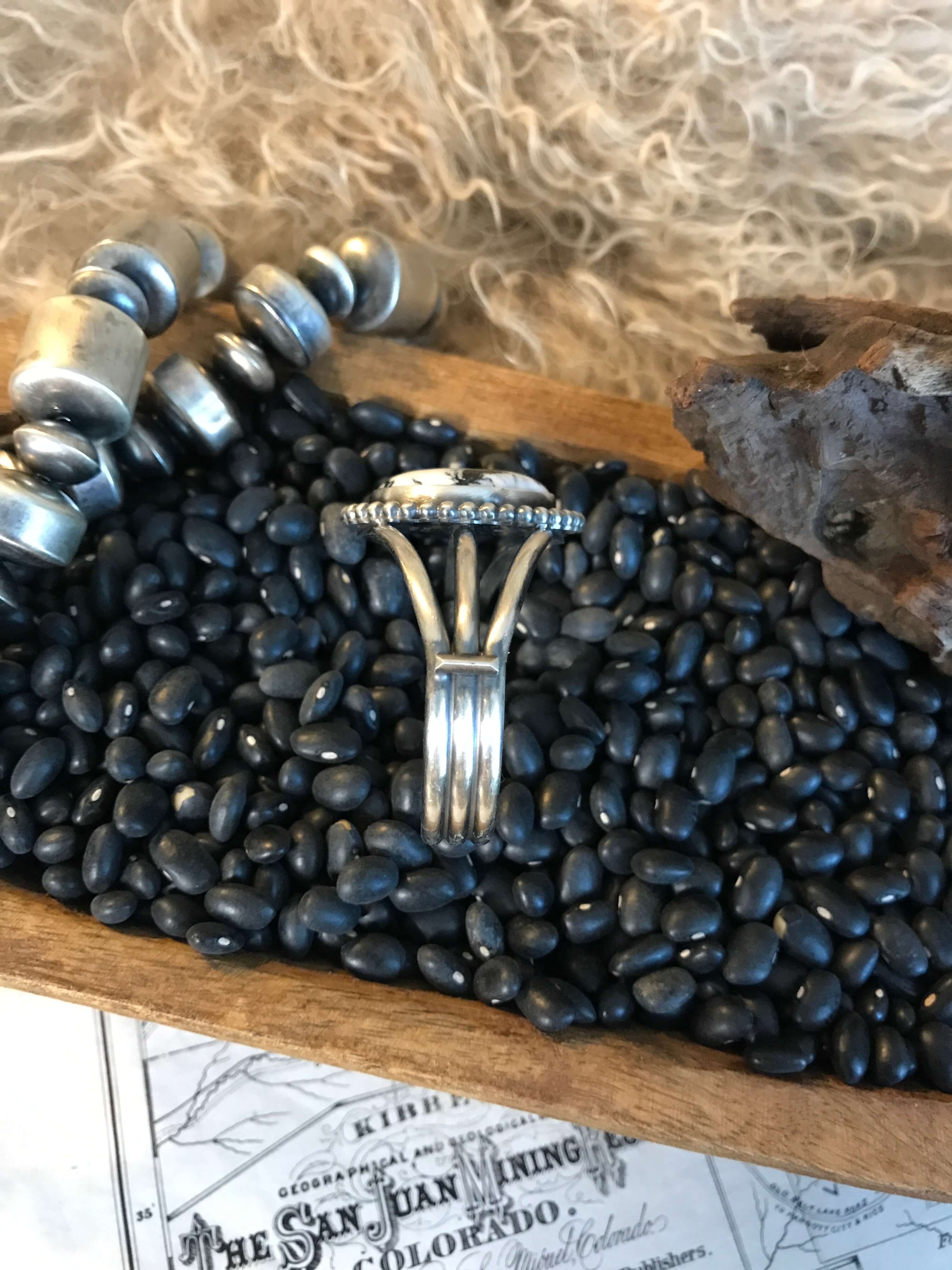 The Sonita Cuff, 2-Bracelets & Cuffs-Calli Co., Turquoise and Silver Jewelry, Native American Handmade, Zuni Tribe, Navajo Tribe, Brock Texas