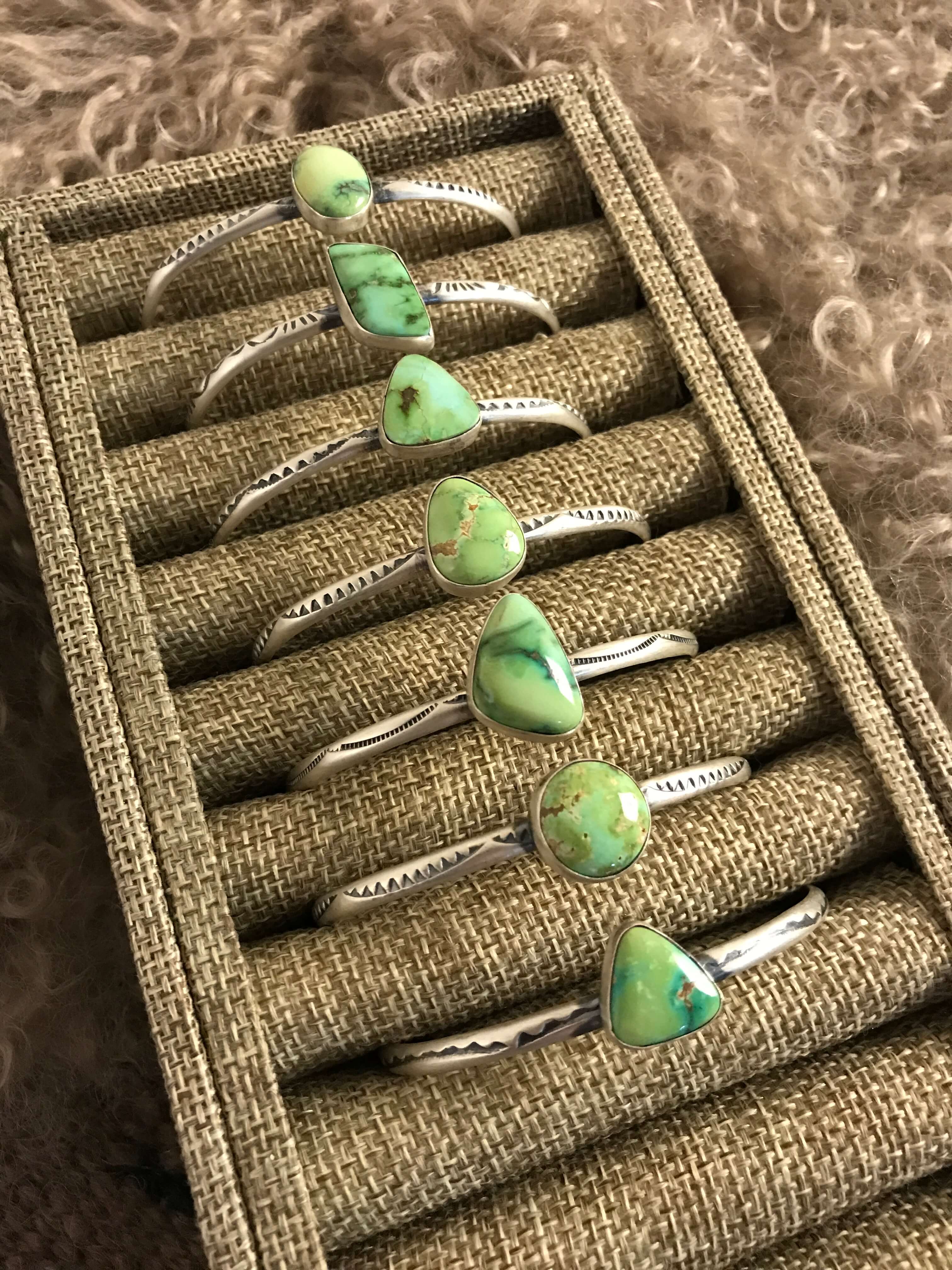 The Ridgemark Cuffs-Bracelets & Cuffs-Calli Co., Turquoise and Silver Jewelry, Native American Handmade, Zuni Tribe, Navajo Tribe, Brock Texas