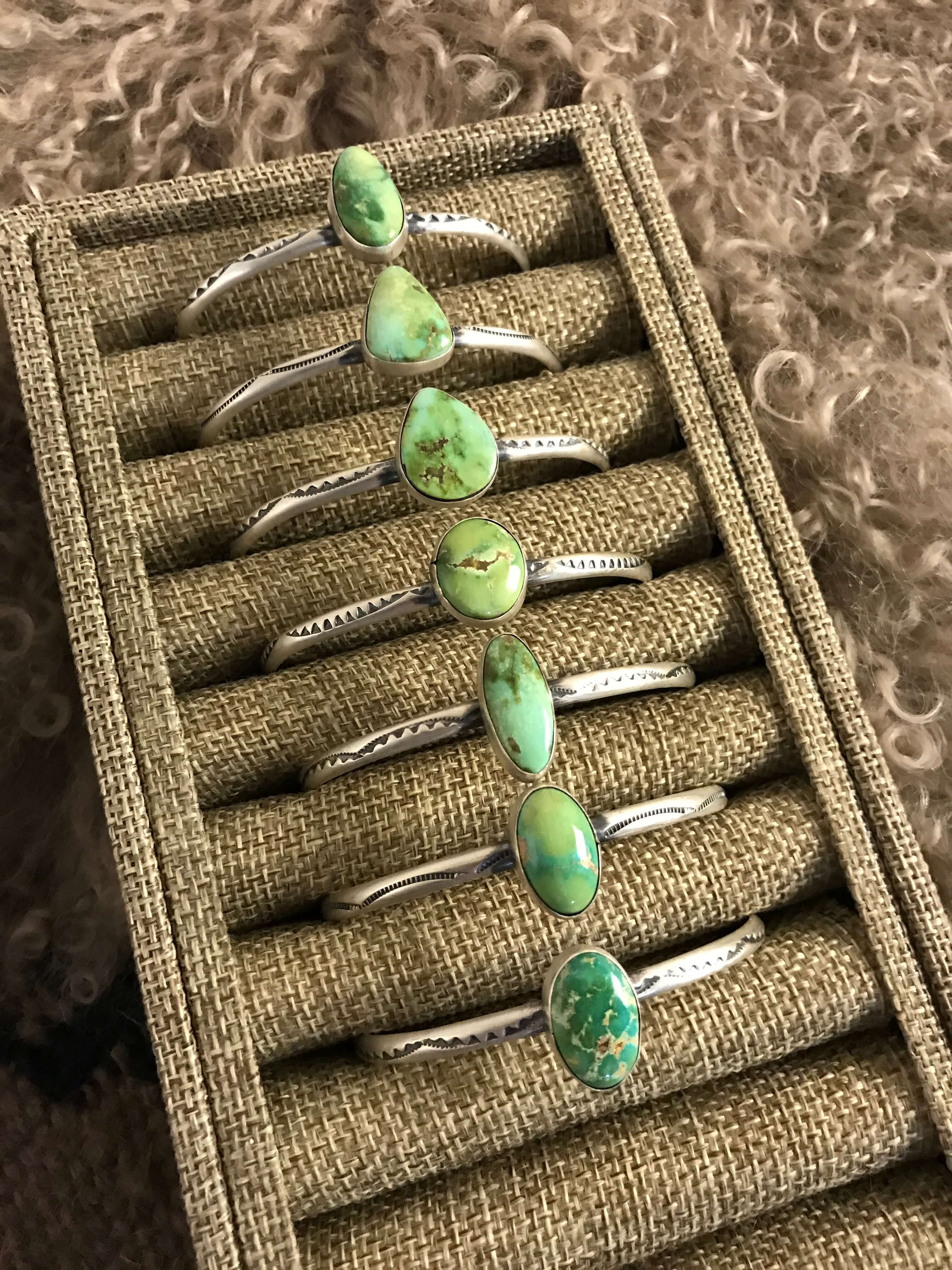 The Ridgemark Cuffs-Bracelets & Cuffs-Calli Co., Turquoise and Silver Jewelry, Native American Handmade, Zuni Tribe, Navajo Tribe, Brock Texas