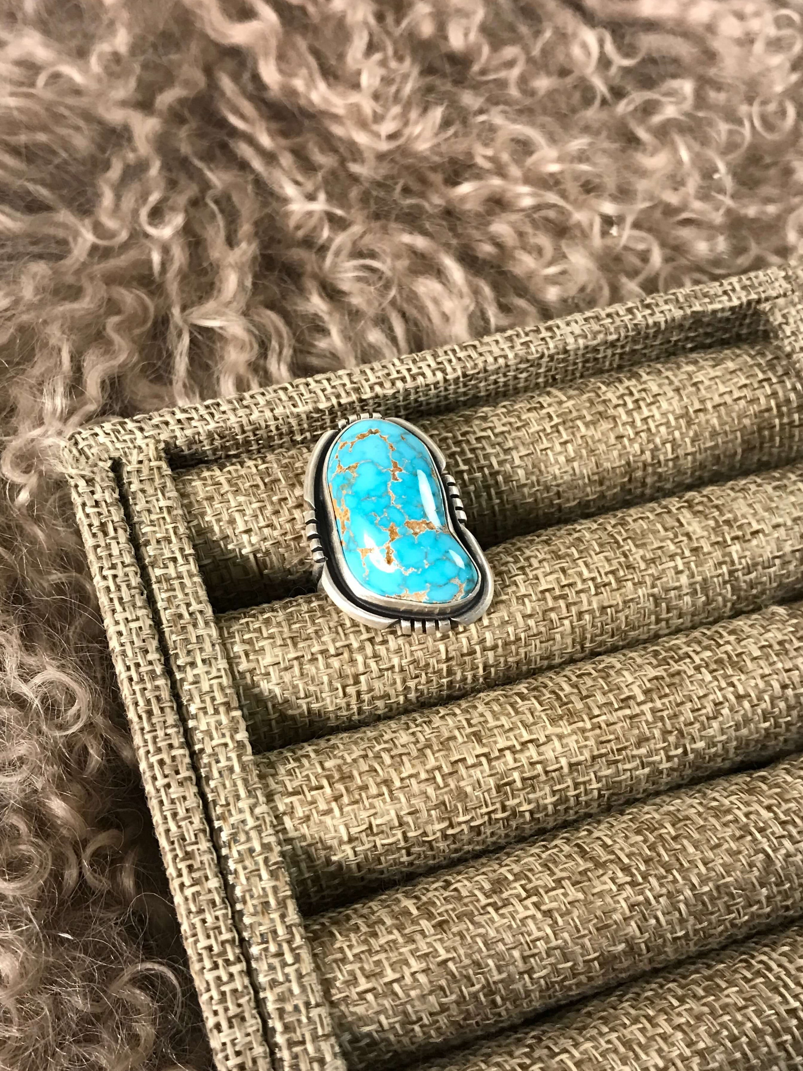 The Edisto Adjustable Ring, 2-Rings-Calli Co., Turquoise and Silver Jewelry, Native American Handmade, Zuni Tribe, Navajo Tribe, Brock Texas