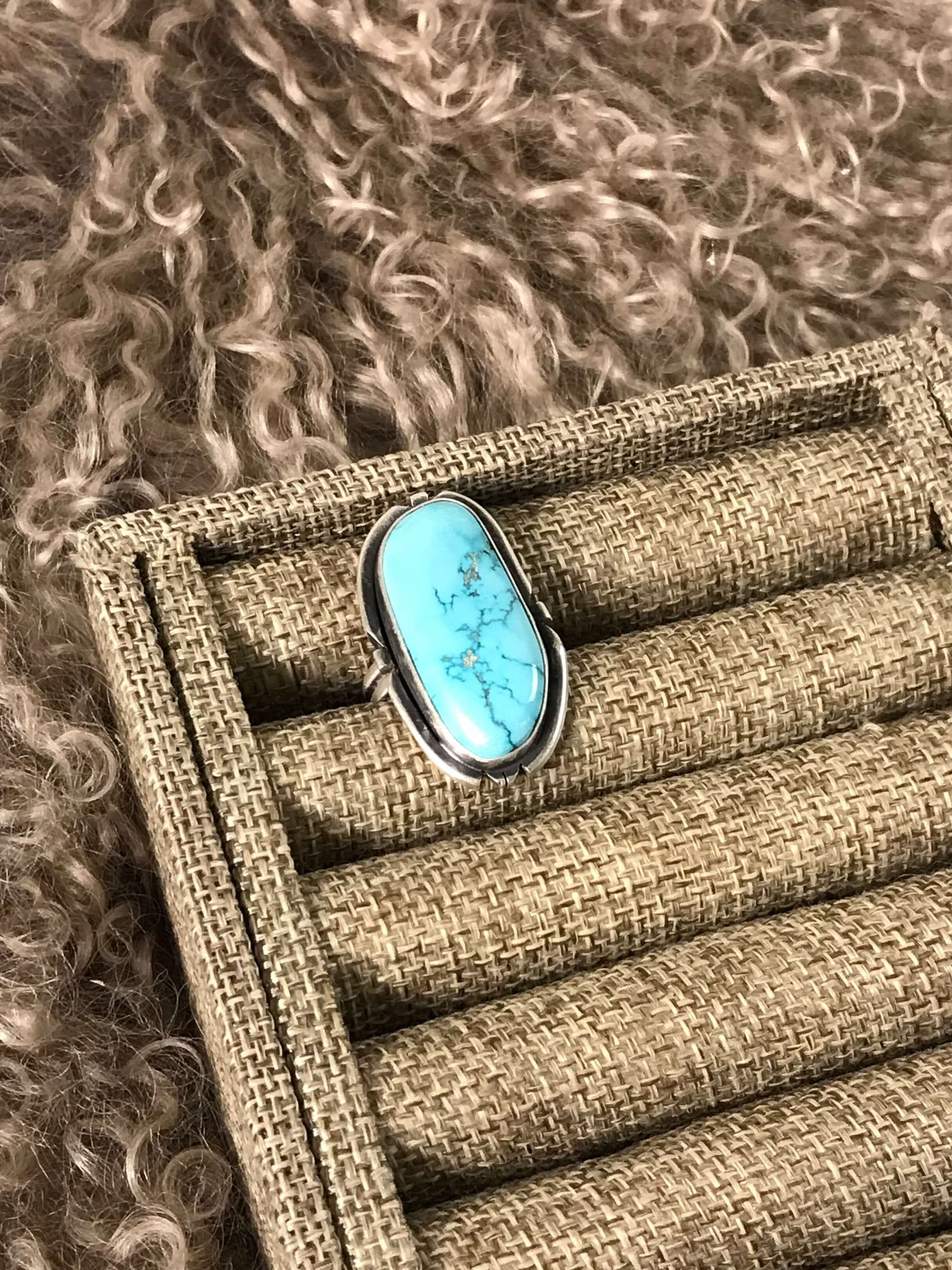 The Edisto Adjustable Ring, 5-Rings-Calli Co., Turquoise and Silver Jewelry, Native American Handmade, Zuni Tribe, Navajo Tribe, Brock Texas