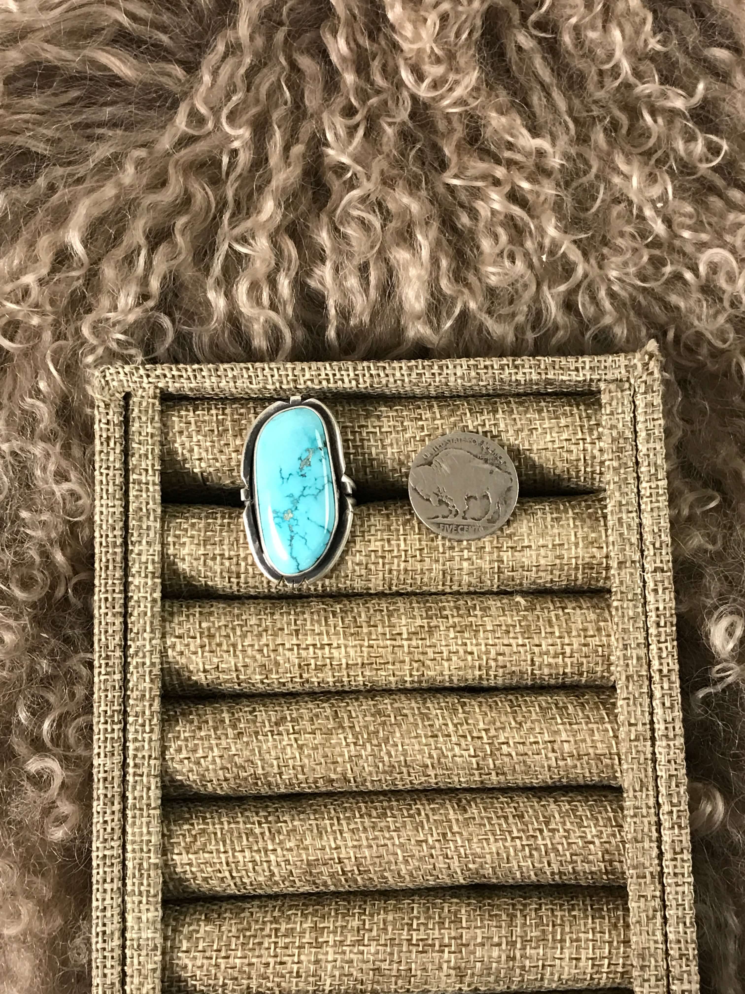 The Edisto Adjustable Ring, 5-Rings-Calli Co., Turquoise and Silver Jewelry, Native American Handmade, Zuni Tribe, Navajo Tribe, Brock Texas