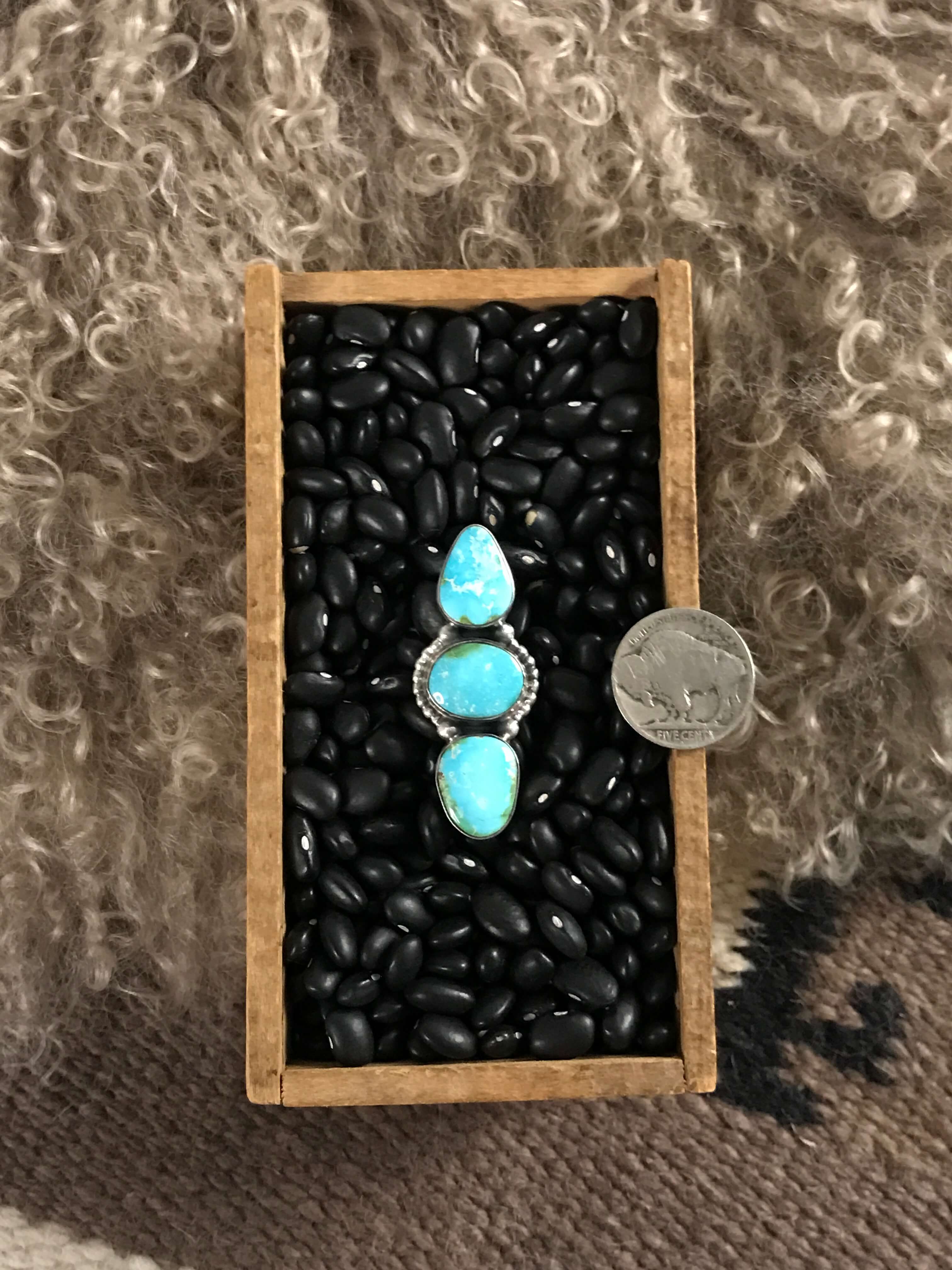 The Prime Adjustable Ring, 2-Rings-Calli Co., Turquoise and Silver Jewelry, Native American Handmade, Zuni Tribe, Navajo Tribe, Brock Texas