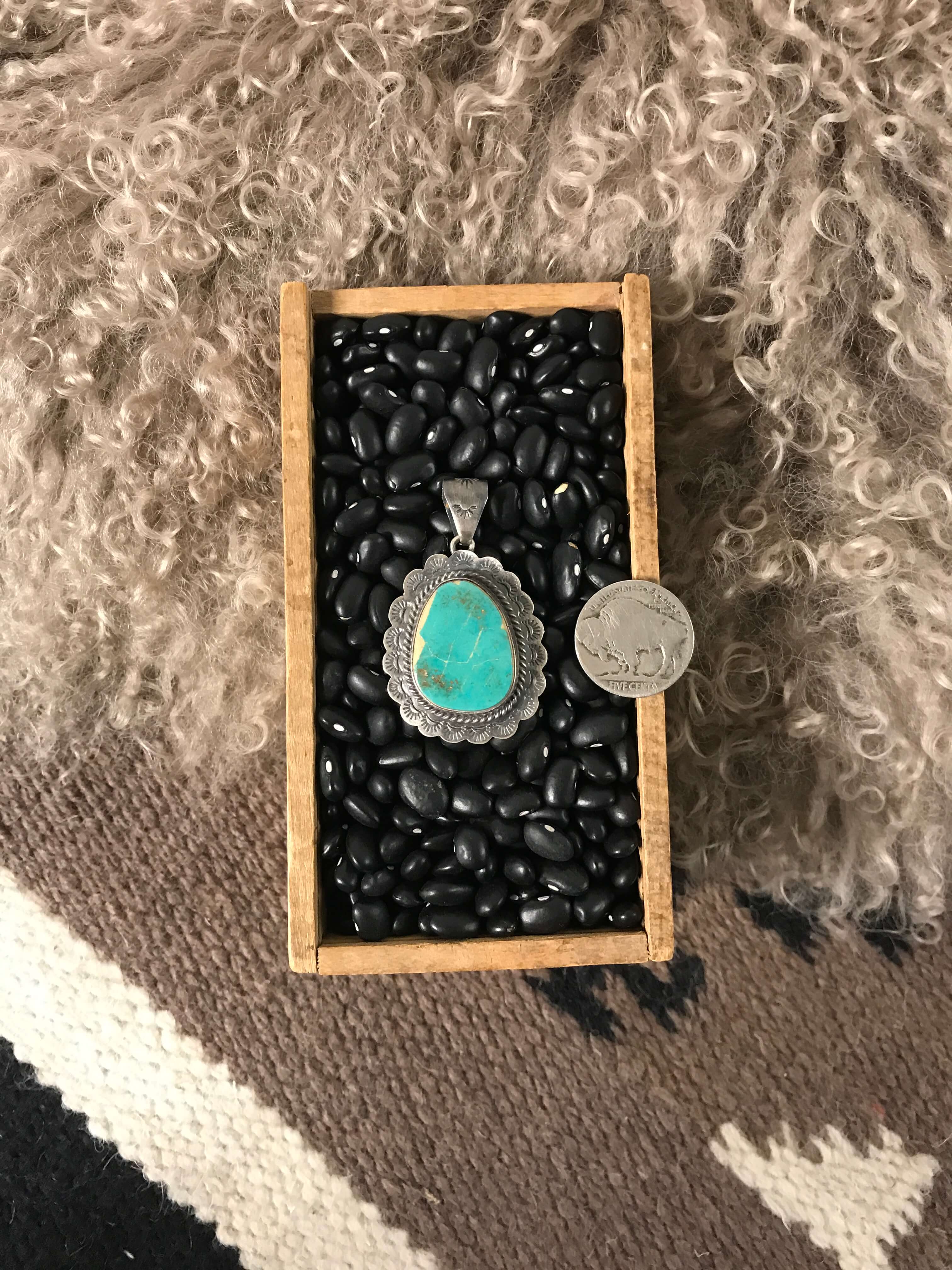 The Holyglen Pendant-Pendants-Calli Co., Turquoise and Silver Jewelry, Native American Handmade, Zuni Tribe, Navajo Tribe, Brock Texas