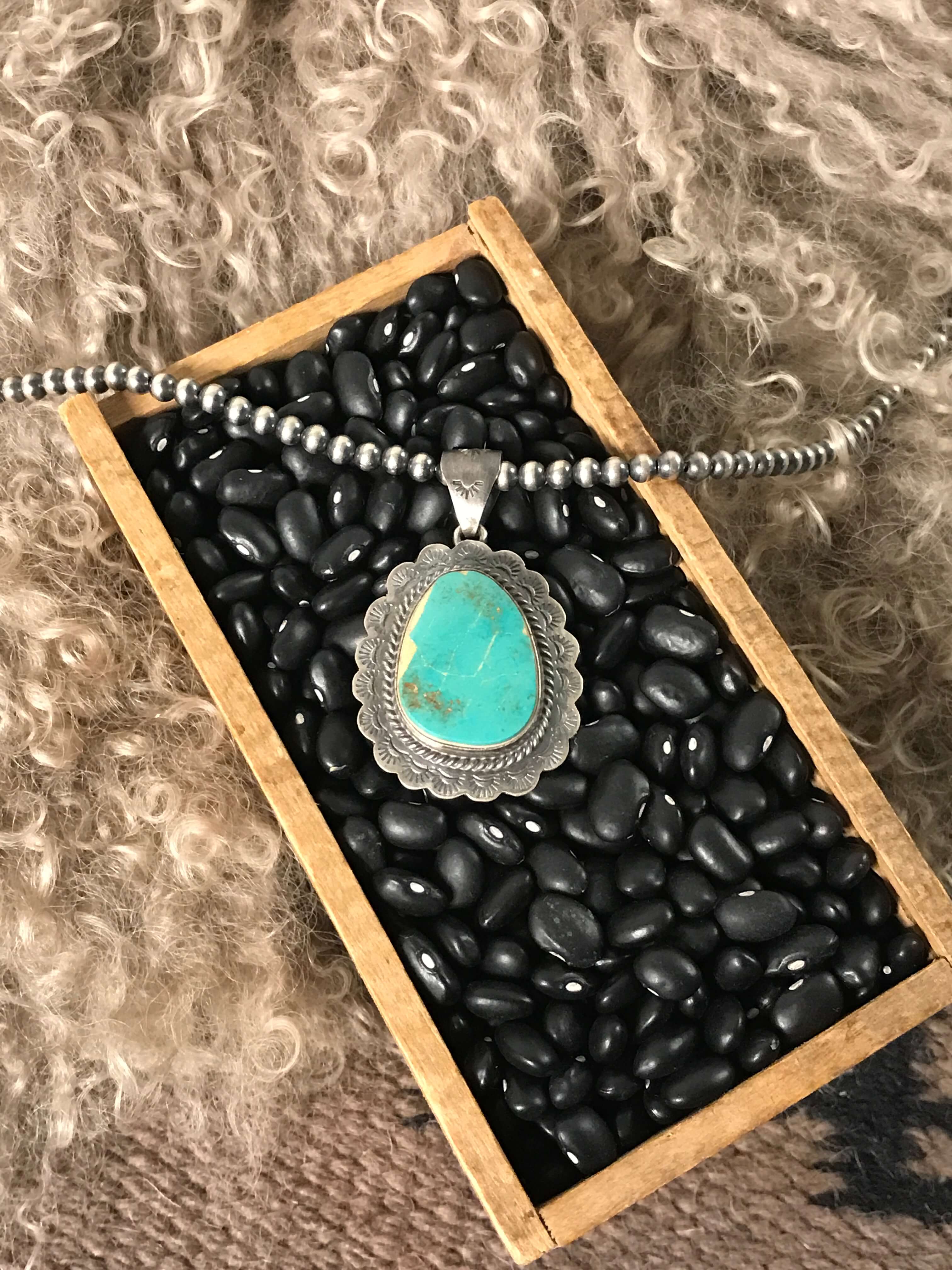 The Holyglen Pendant-Pendants-Calli Co., Turquoise and Silver Jewelry, Native American Handmade, Zuni Tribe, Navajo Tribe, Brock Texas