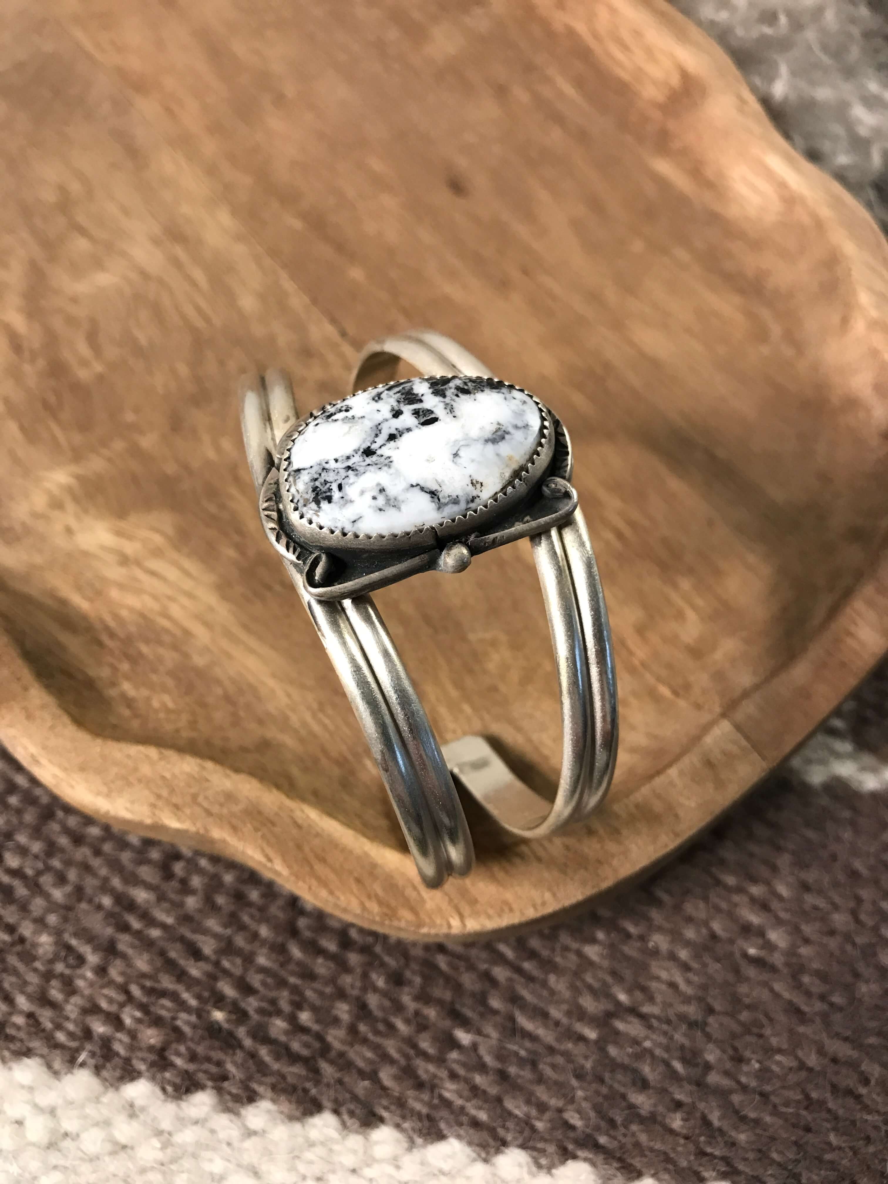 The Archer Cuff, 2-Bracelets & Cuffs-Calli Co., Turquoise and Silver Jewelry, Native American Handmade, Zuni Tribe, Navajo Tribe, Brock Texas