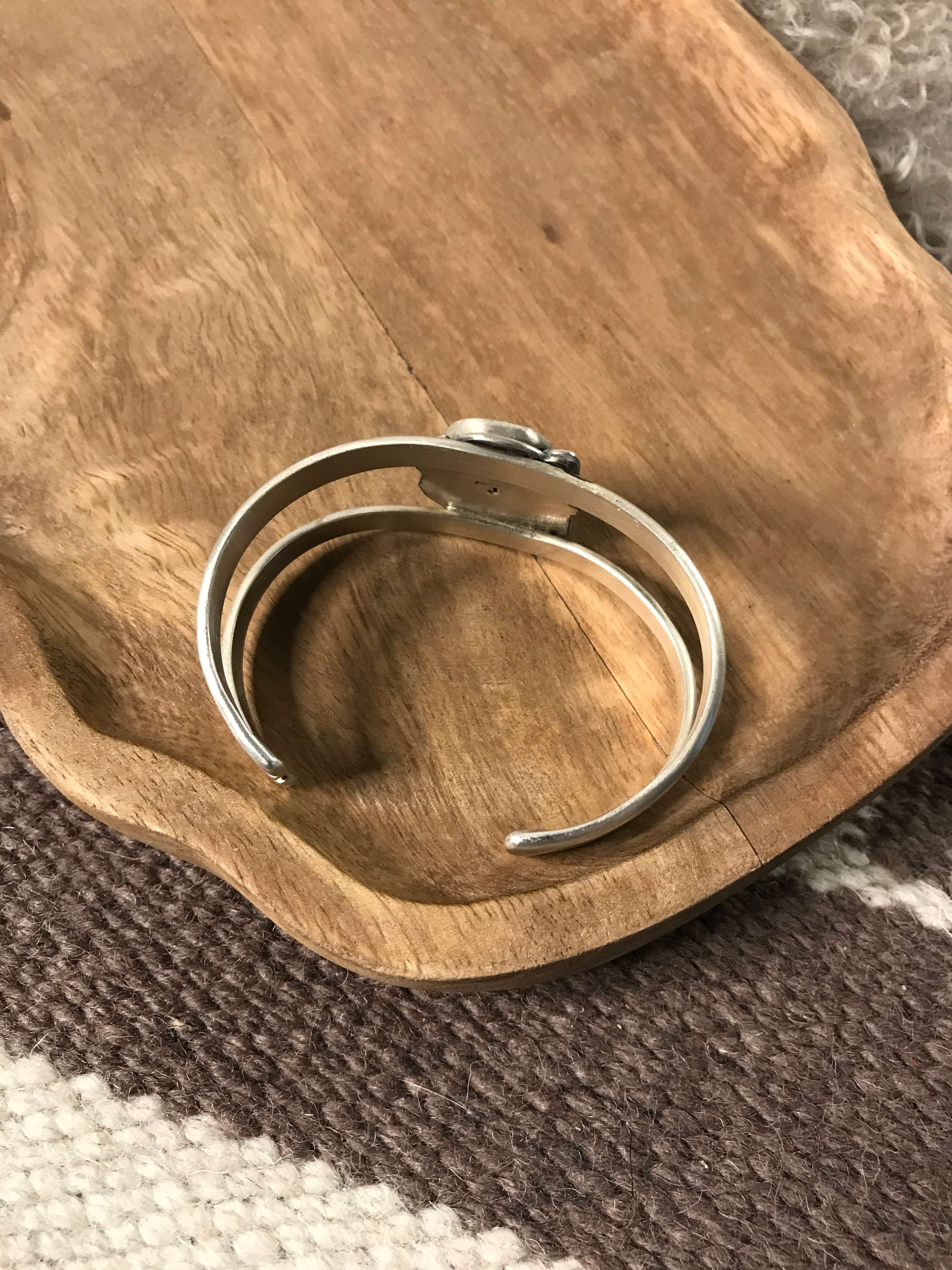 The Archer Cuff, 2-Bracelets & Cuffs-Calli Co., Turquoise and Silver Jewelry, Native American Handmade, Zuni Tribe, Navajo Tribe, Brock Texas