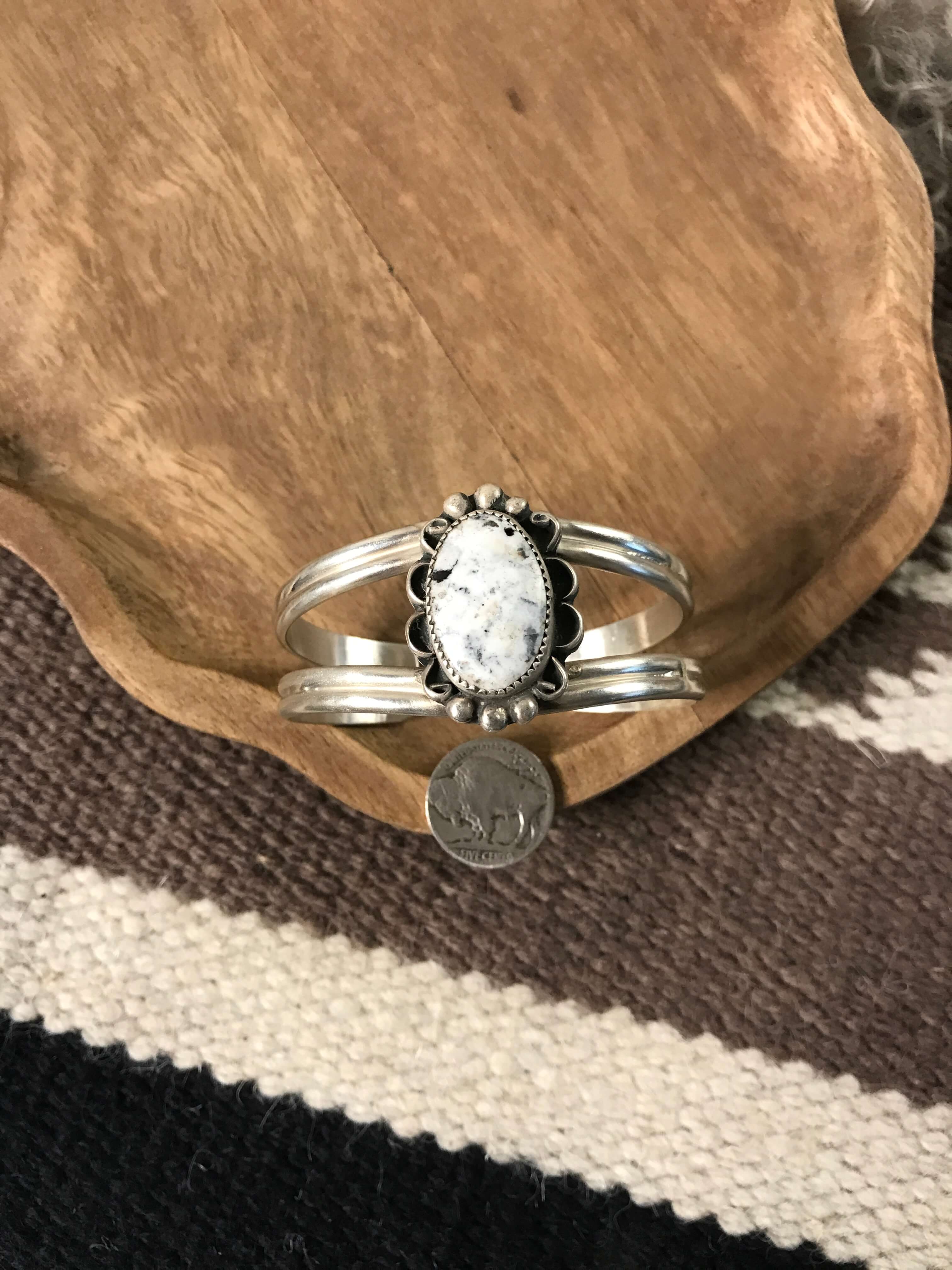 The Archer Cuff, 3-Bracelets & Cuffs-Calli Co., Turquoise and Silver Jewelry, Native American Handmade, Zuni Tribe, Navajo Tribe, Brock Texas