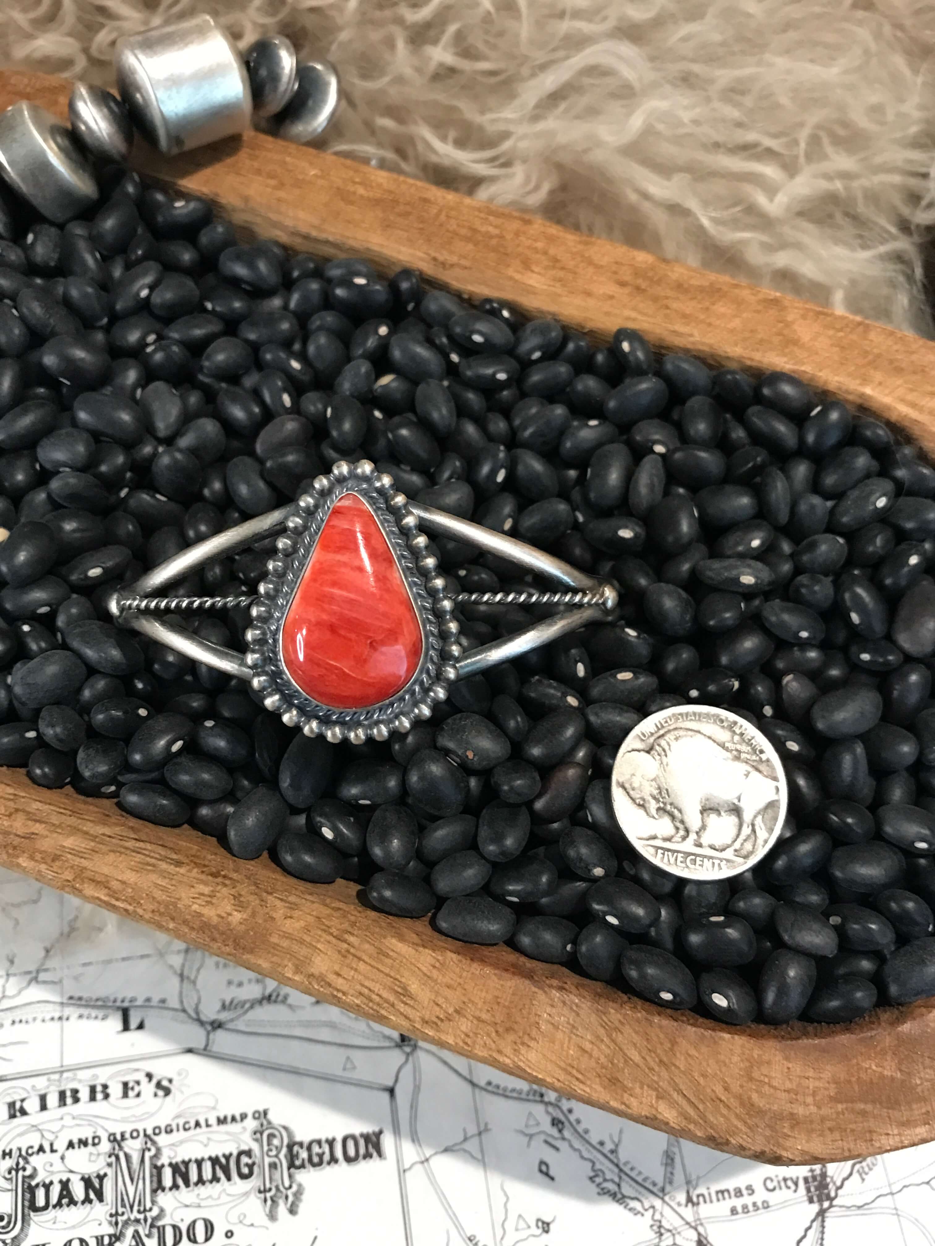 The Tempest Cuff-Bracelets & Cuffs-Calli Co., Turquoise and Silver Jewelry, Native American Handmade, Zuni Tribe, Navajo Tribe, Brock Texas