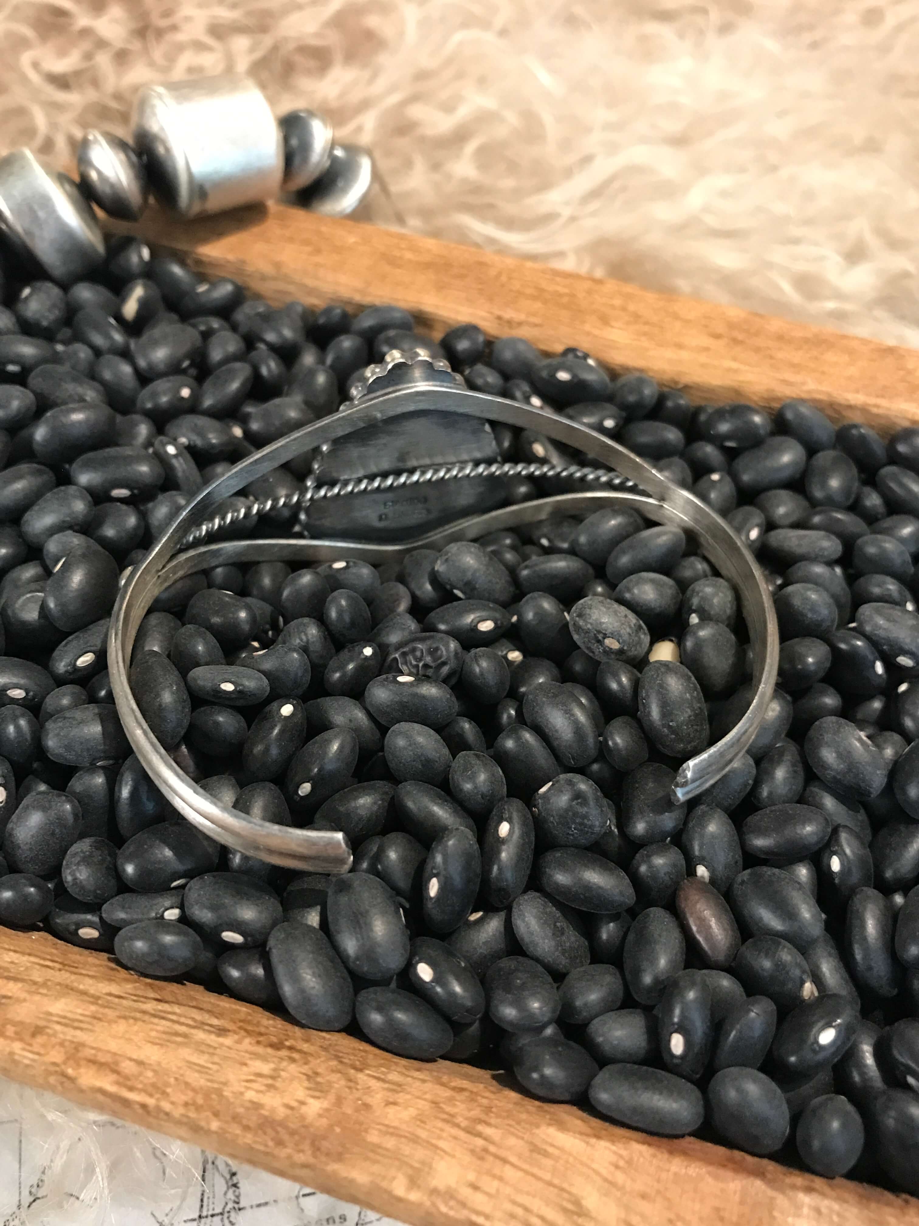 The Tempest Cuff-Bracelets & Cuffs-Calli Co., Turquoise and Silver Jewelry, Native American Handmade, Zuni Tribe, Navajo Tribe, Brock Texas