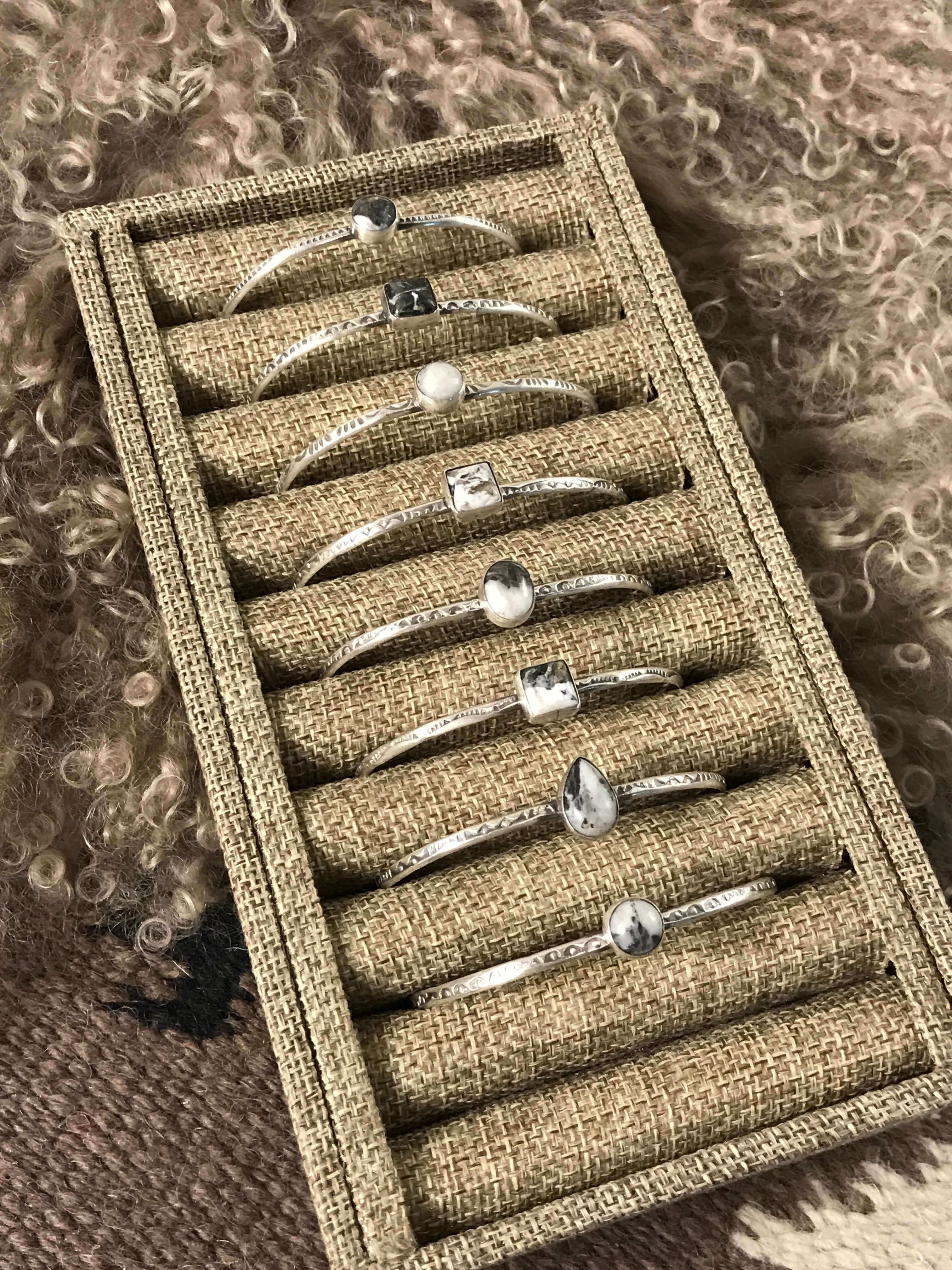 The Awinita Cuffs xx-Bracelets & Cuffs-Calli Co., Turquoise and Silver Jewelry, Native American Handmade, Zuni Tribe, Navajo Tribe, Brock Texas