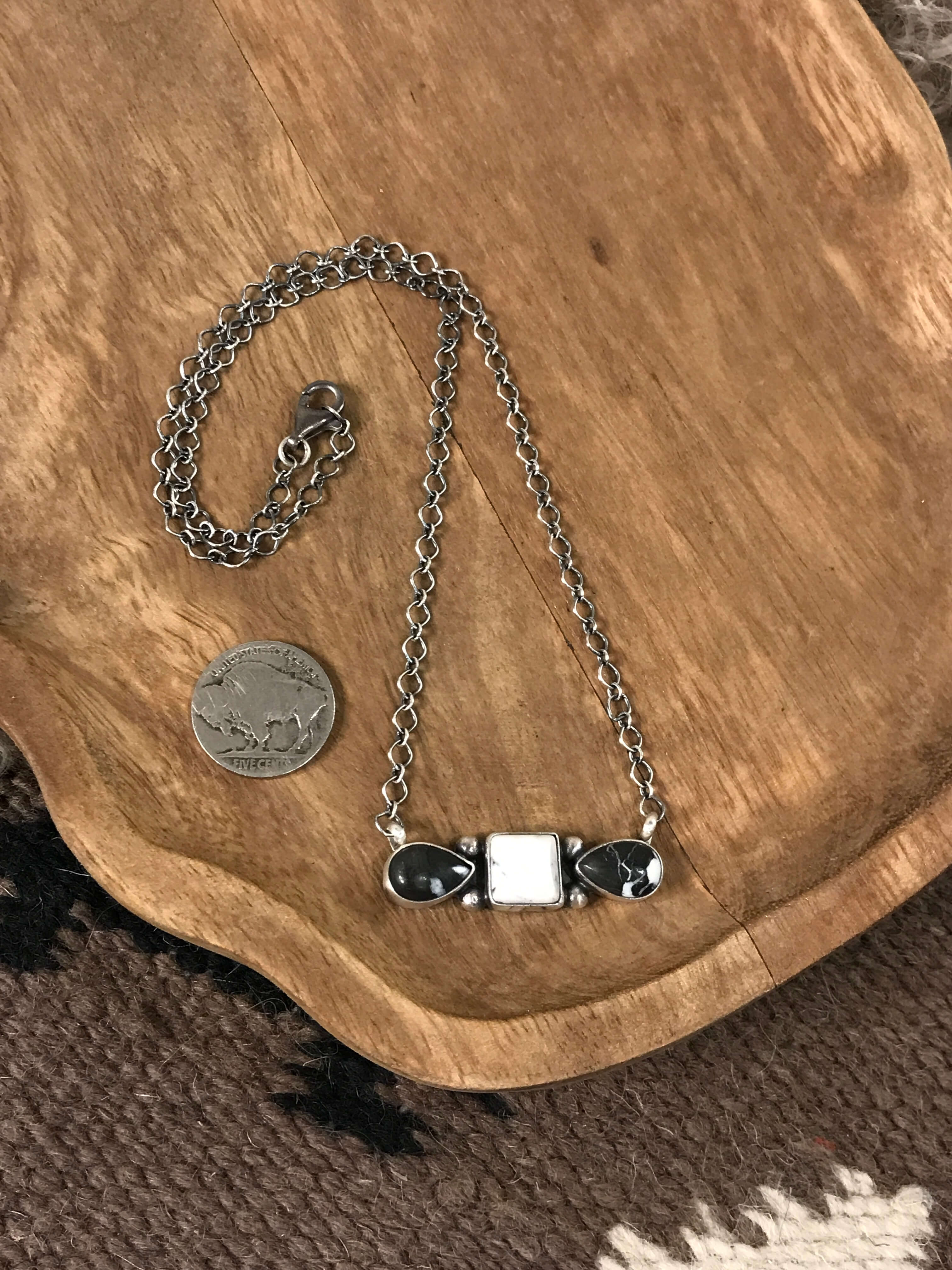 The Whitchurch Necklace, 1 xx-Necklaces-Calli Co., Turquoise and Silver Jewelry, Native American Handmade, Zuni Tribe, Navajo Tribe, Brock Texas