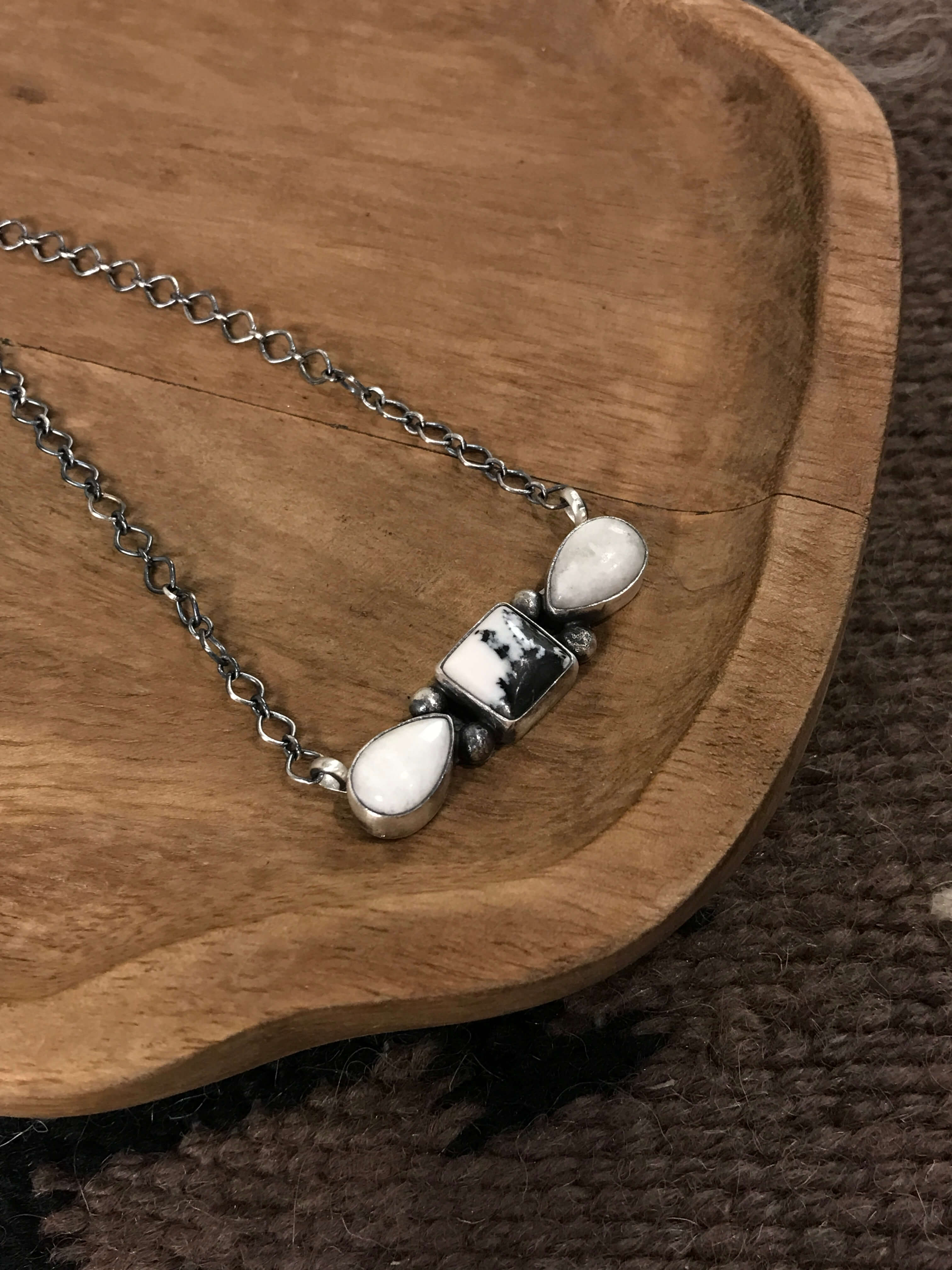 The Whitchurch Necklace, 2-Necklaces-Calli Co., Turquoise and Silver Jewelry, Native American Handmade, Zuni Tribe, Navajo Tribe, Brock Texas