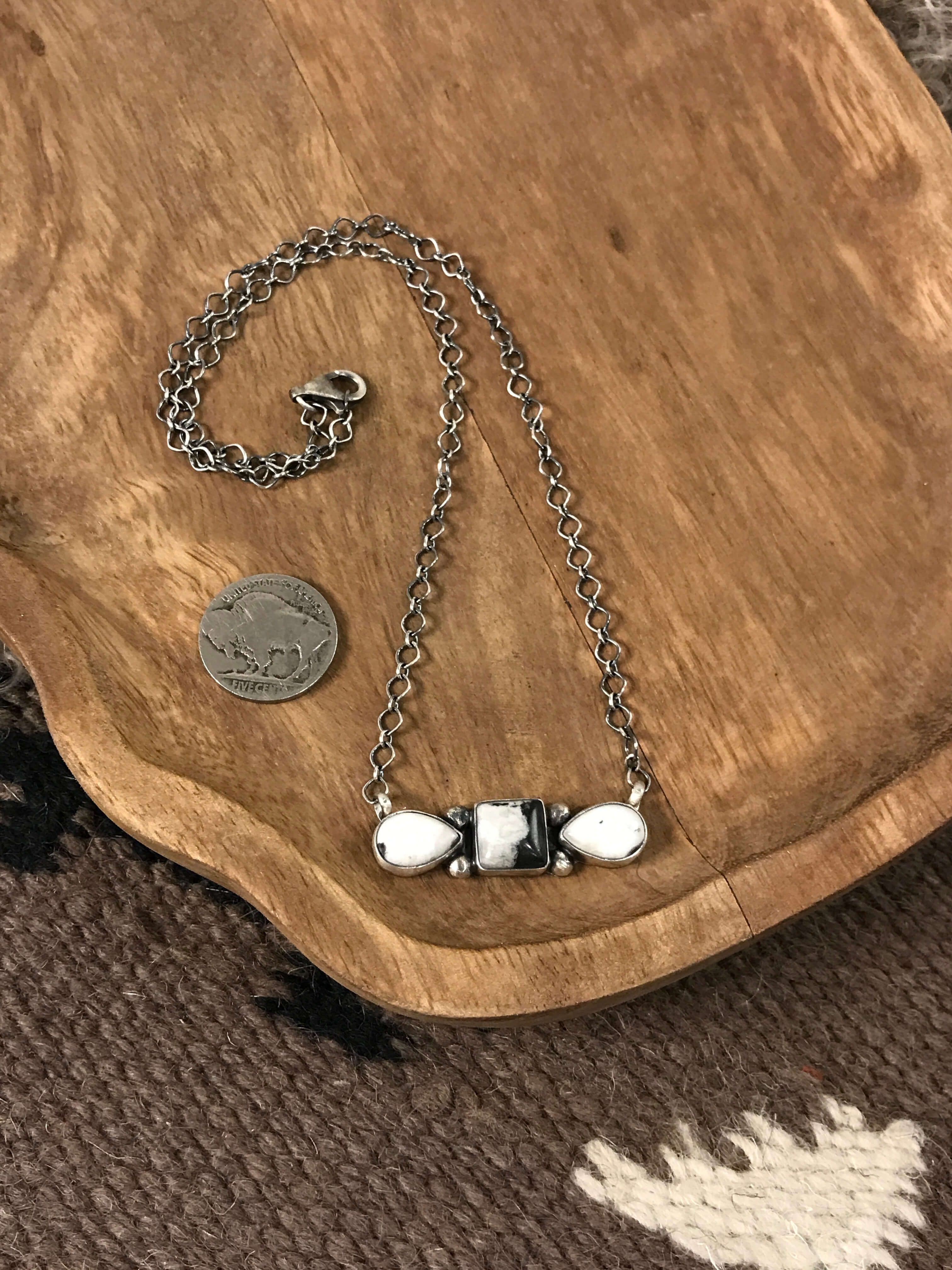 The Whitchurch Necklace, 3 xx-Necklaces-Calli Co., Turquoise and Silver Jewelry, Native American Handmade, Zuni Tribe, Navajo Tribe, Brock Texas