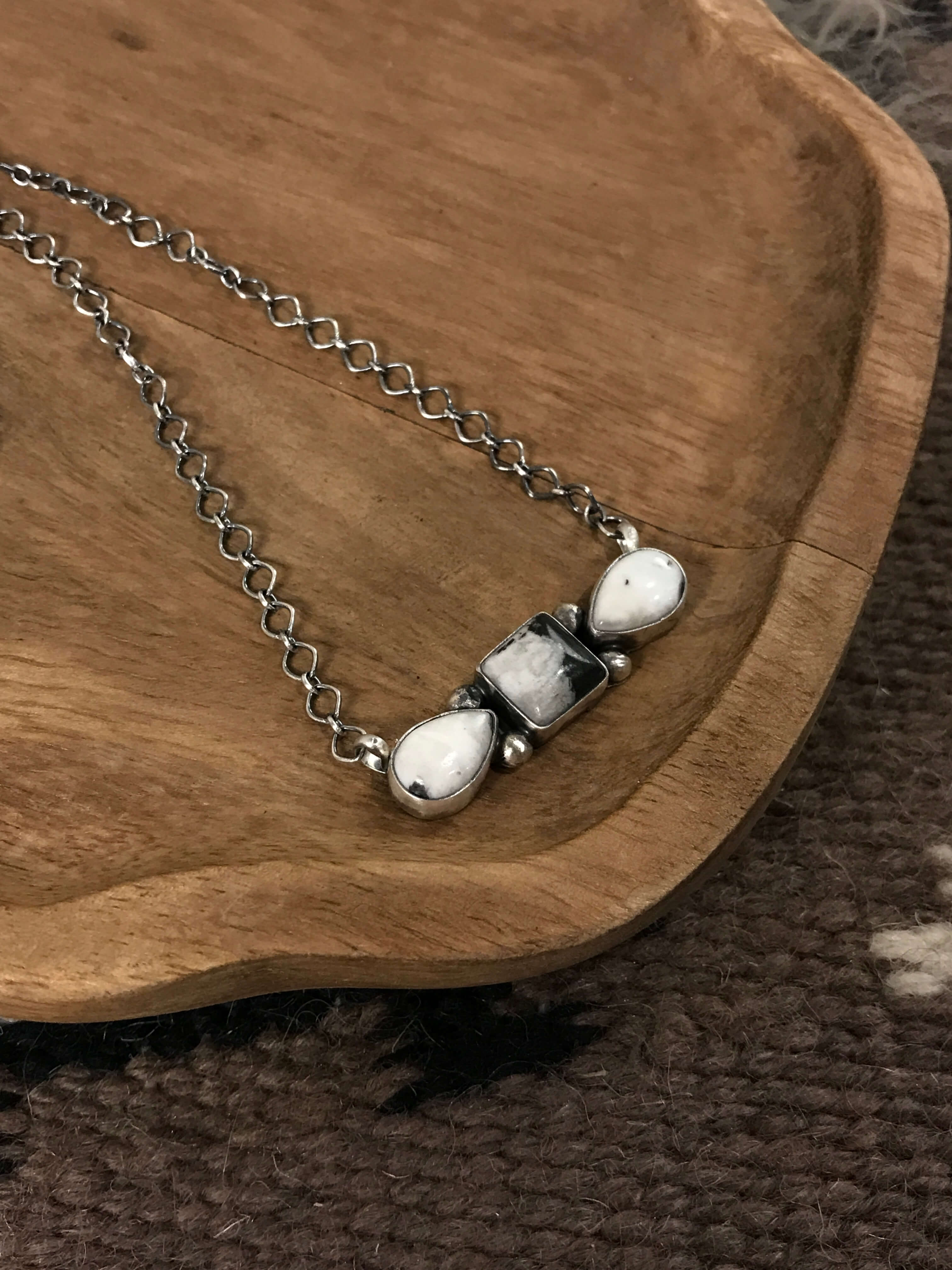 The Whitchurch Necklace, 3 xx-Necklaces-Calli Co., Turquoise and Silver Jewelry, Native American Handmade, Zuni Tribe, Navajo Tribe, Brock Texas