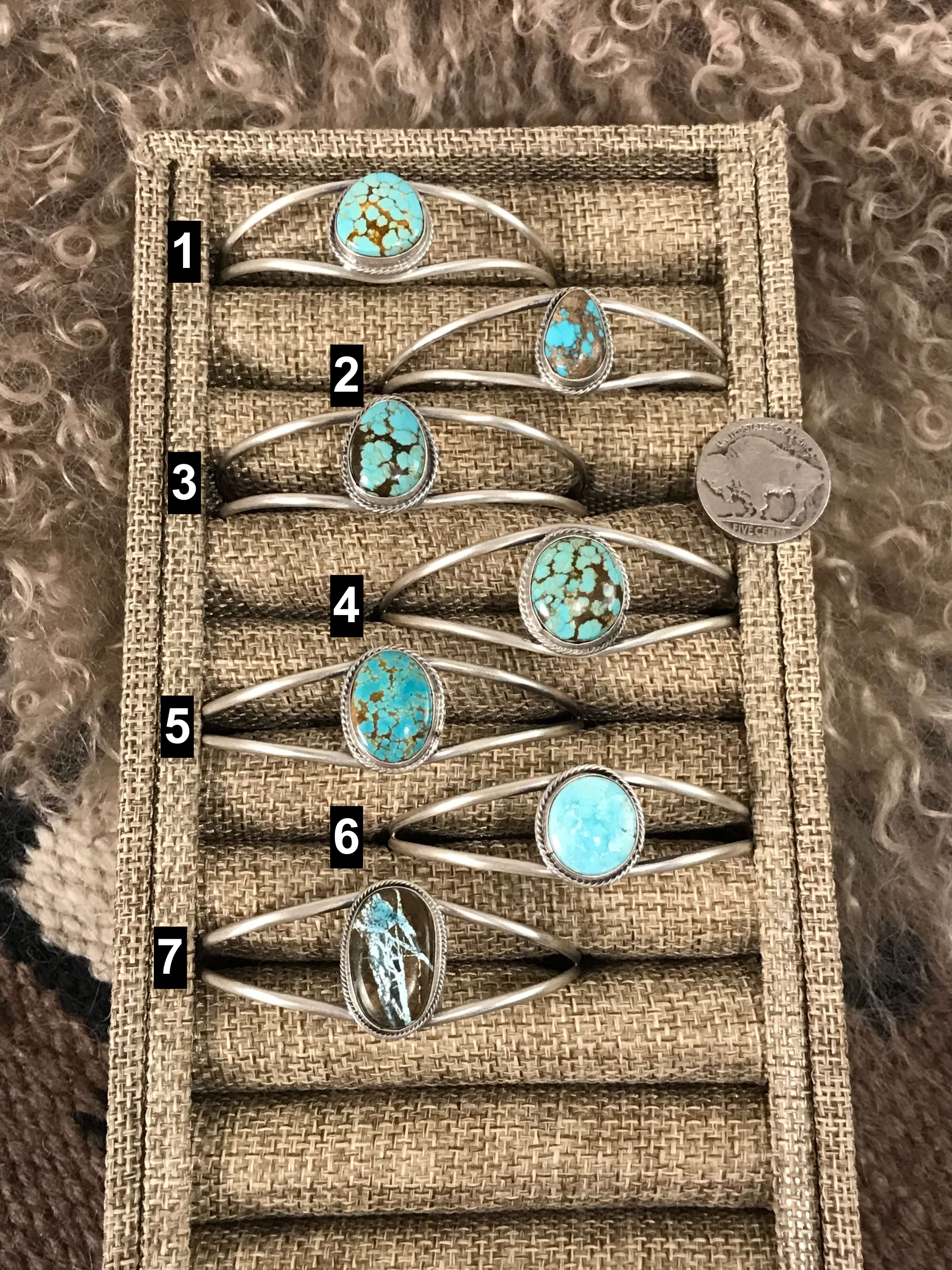 The Zenas Cuffs-Bracelets & Cuffs-Calli Co., Turquoise and Silver Jewelry, Native American Handmade, Zuni Tribe, Navajo Tribe, Brock Texas