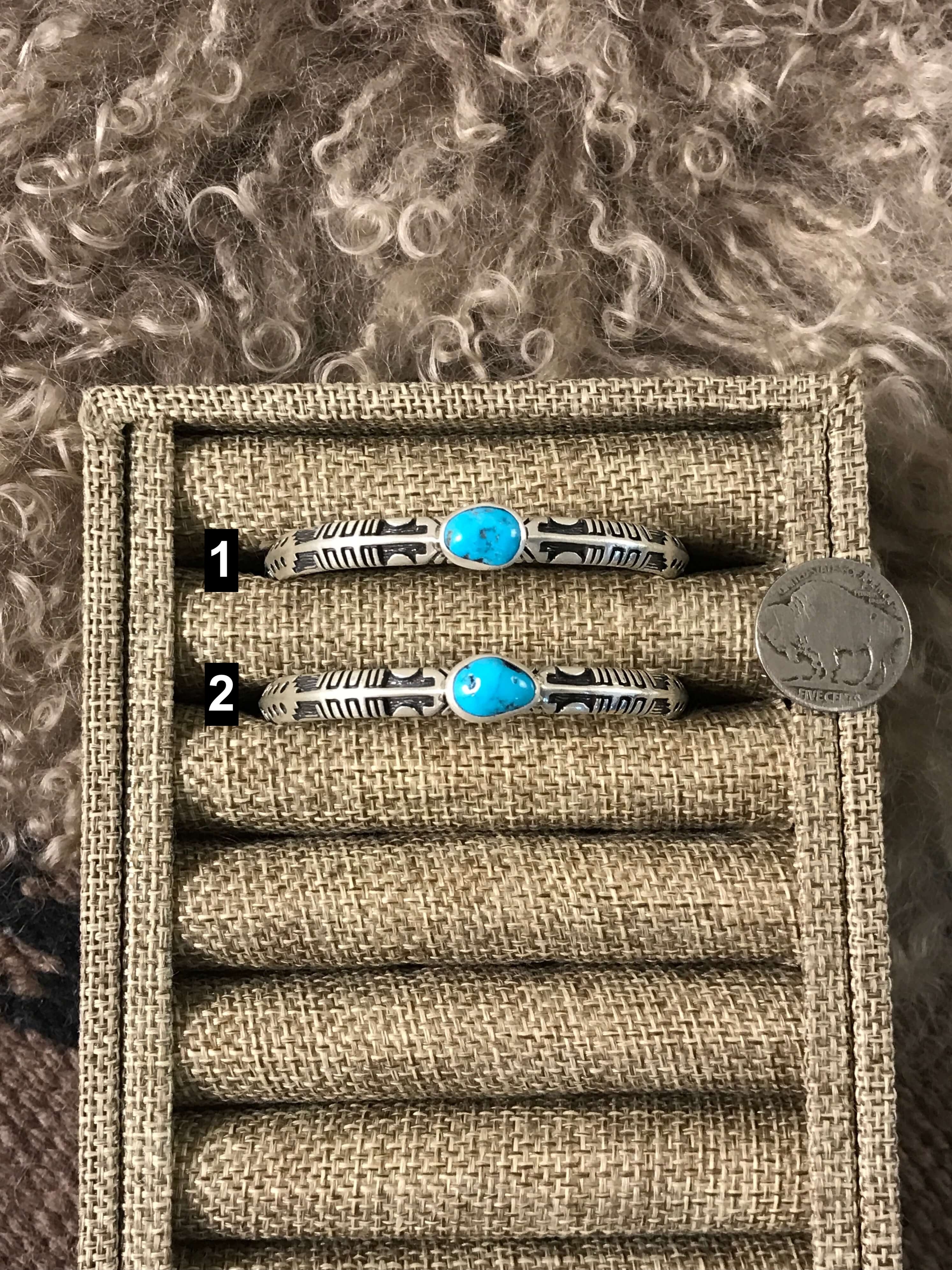 The Lamont Cuffs-Bracelets & Cuffs-Calli Co., Turquoise and Silver Jewelry, Native American Handmade, Zuni Tribe, Navajo Tribe, Brock Texas