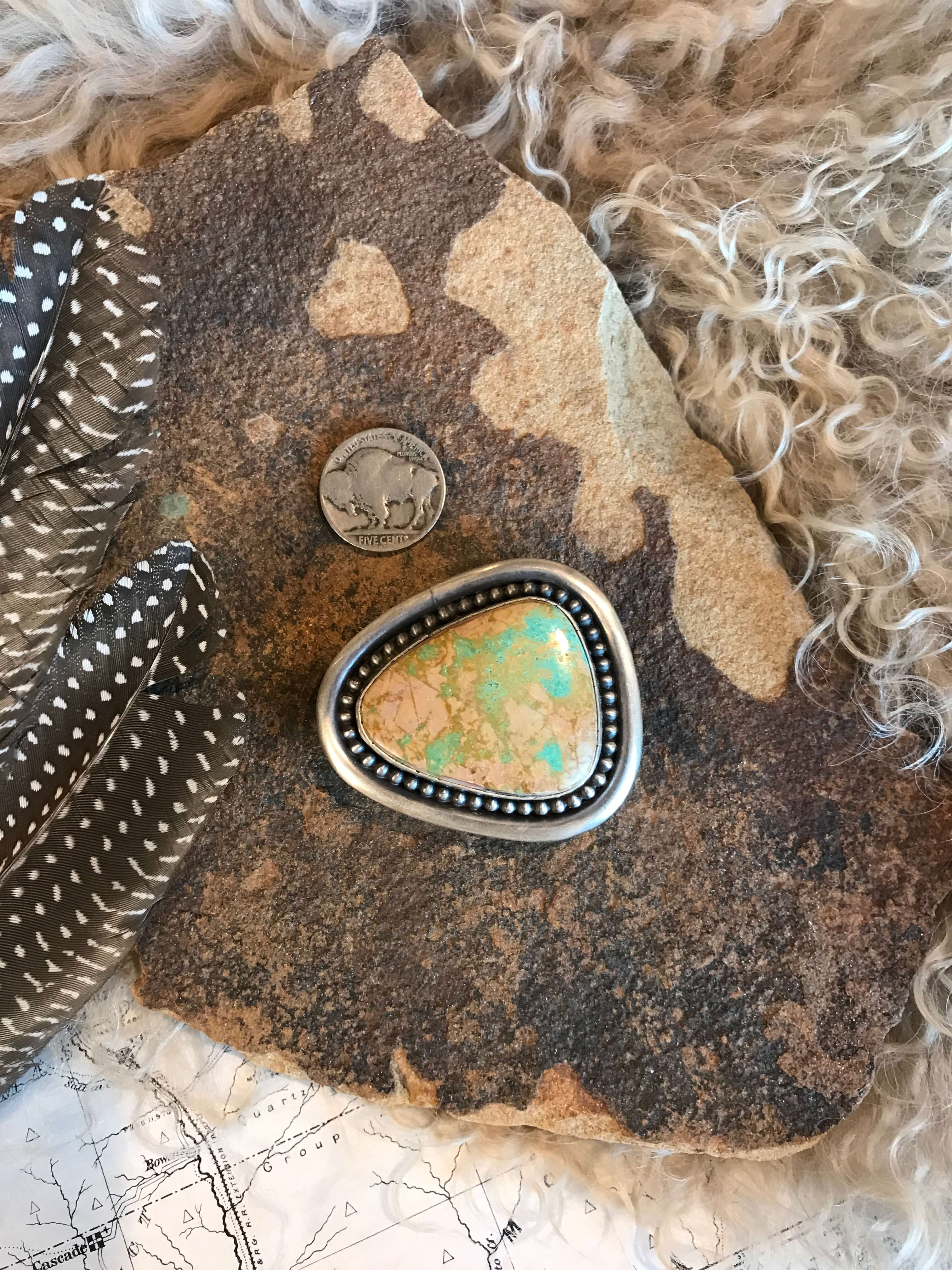 The Turquoise Belt Buckle, 4-Belt Buckles-Calli Co., Turquoise and Silver Jewelry, Native American Handmade, Zuni Tribe, Navajo Tribe, Brock Texas