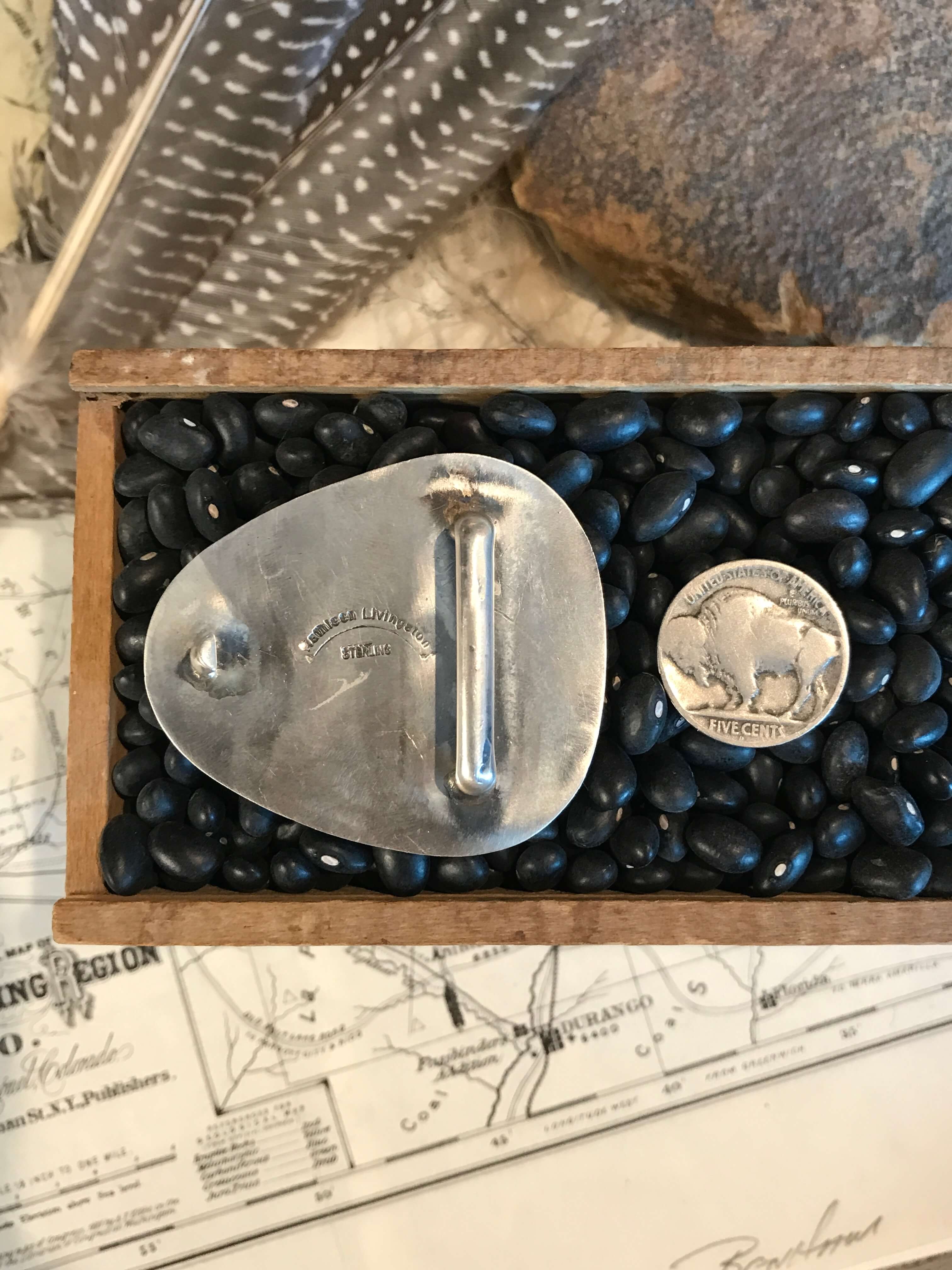 The Turquoise Belt Buckle, 4-Belt Buckles-Calli Co., Turquoise and Silver Jewelry, Native American Handmade, Zuni Tribe, Navajo Tribe, Brock Texas