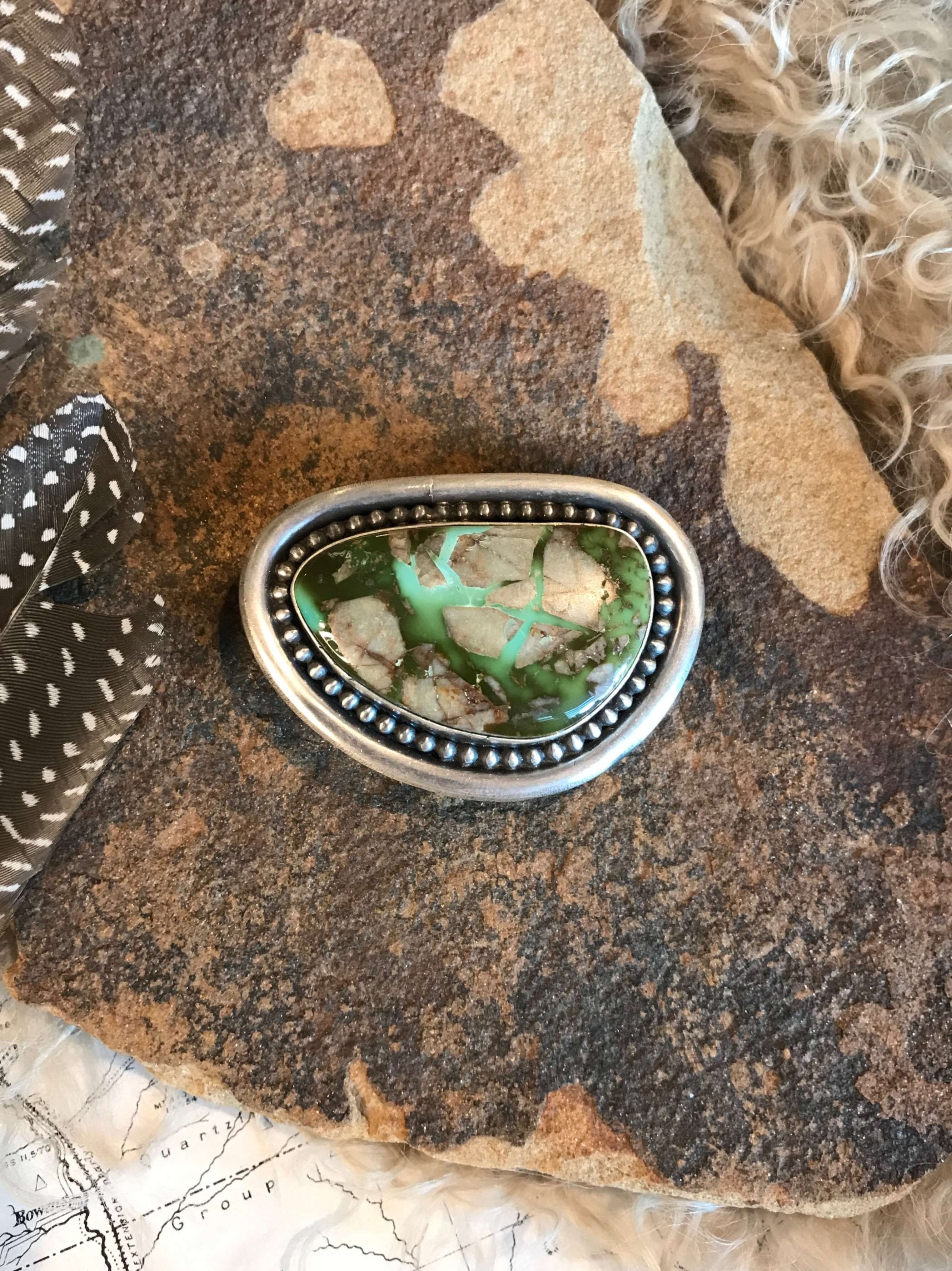 The Turquoise Belt Buckle, 2-Belt Buckles-Calli Co., Turquoise and Silver Jewelry, Native American Handmade, Zuni Tribe, Navajo Tribe, Brock Texas