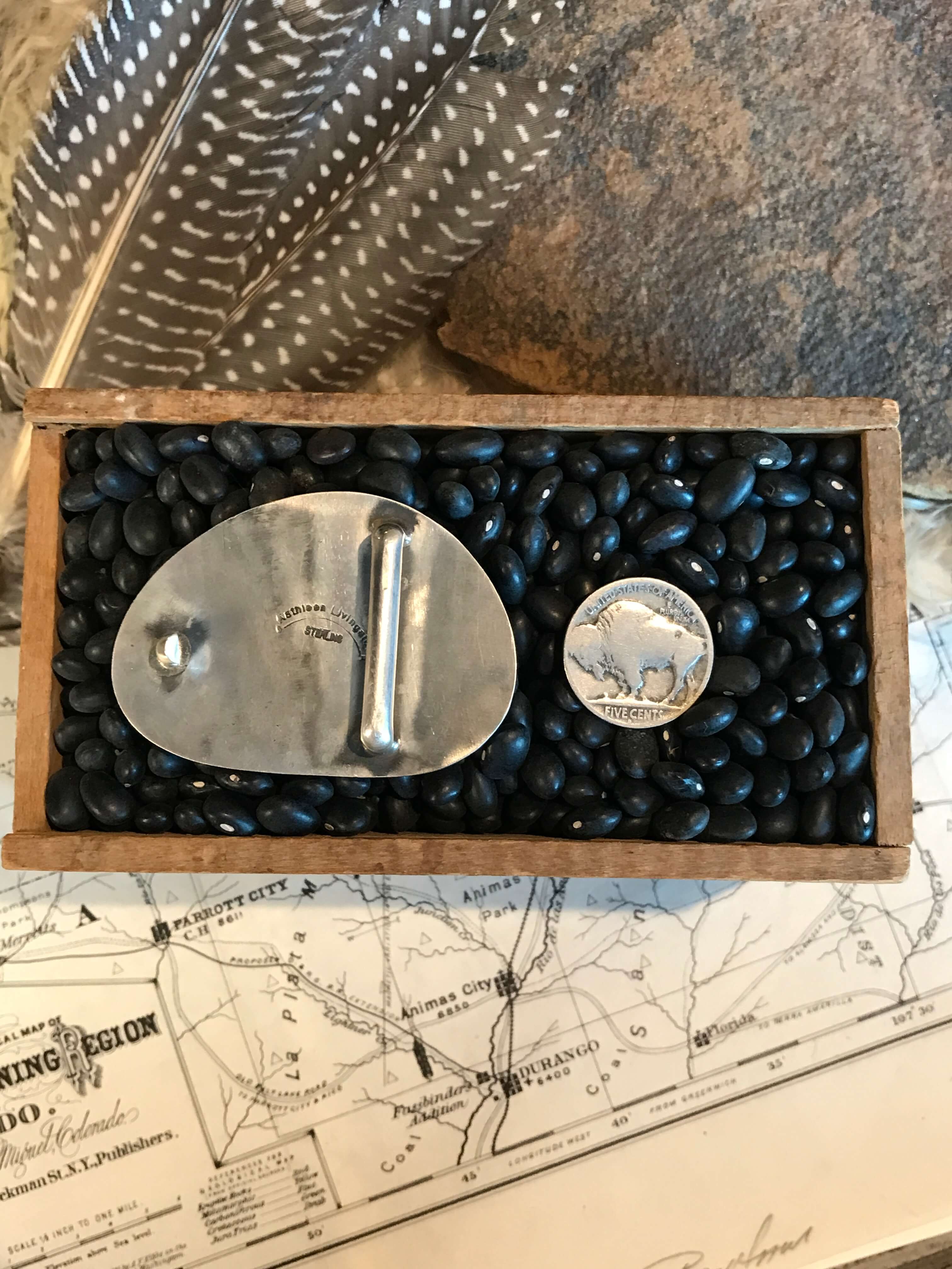 The Turquoise Belt Buckle, 2-Belt Buckles-Calli Co., Turquoise and Silver Jewelry, Native American Handmade, Zuni Tribe, Navajo Tribe, Brock Texas