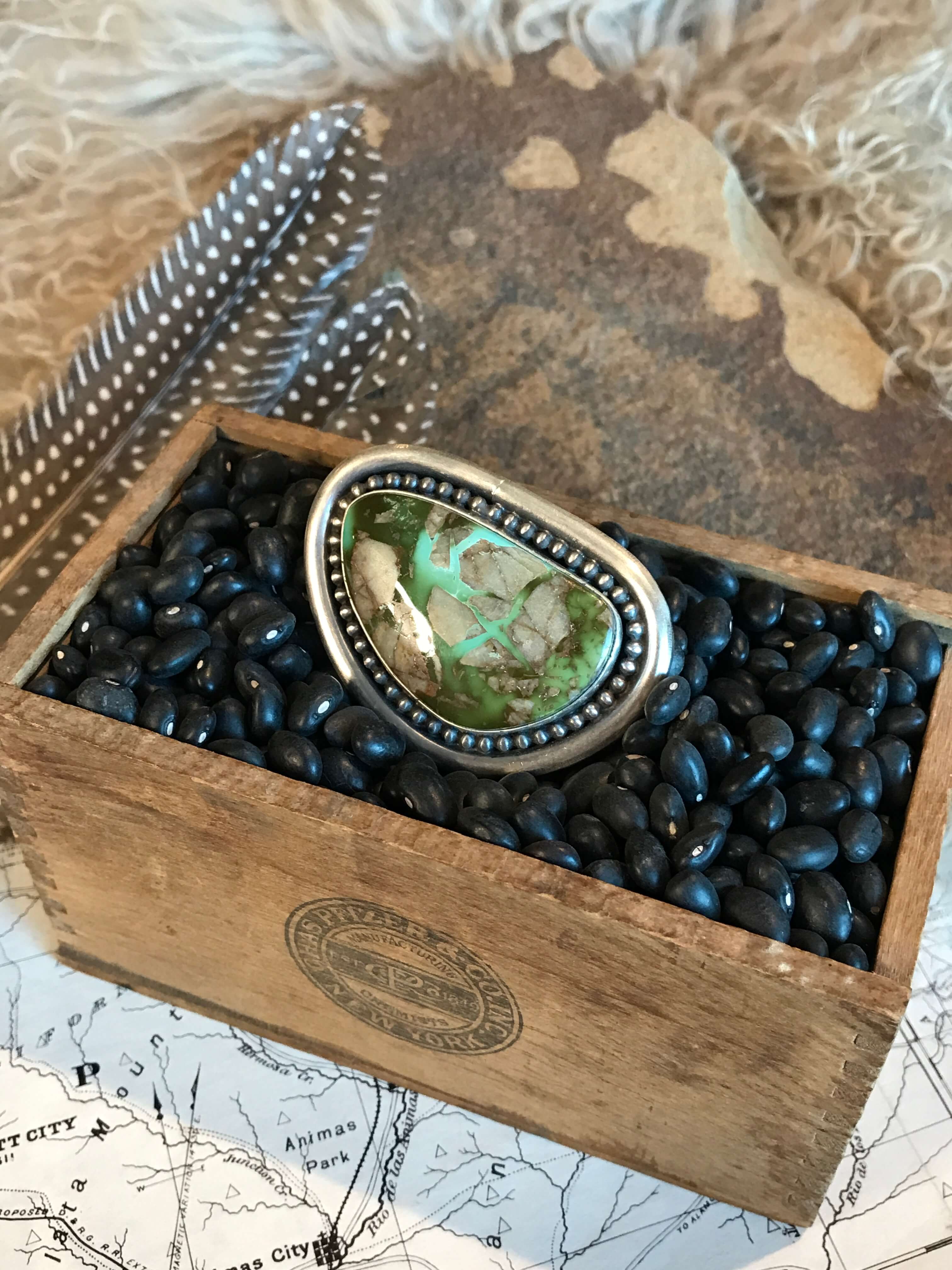 The Turquoise Belt Buckle, 2-Belt Buckles-Calli Co., Turquoise and Silver Jewelry, Native American Handmade, Zuni Tribe, Navajo Tribe, Brock Texas