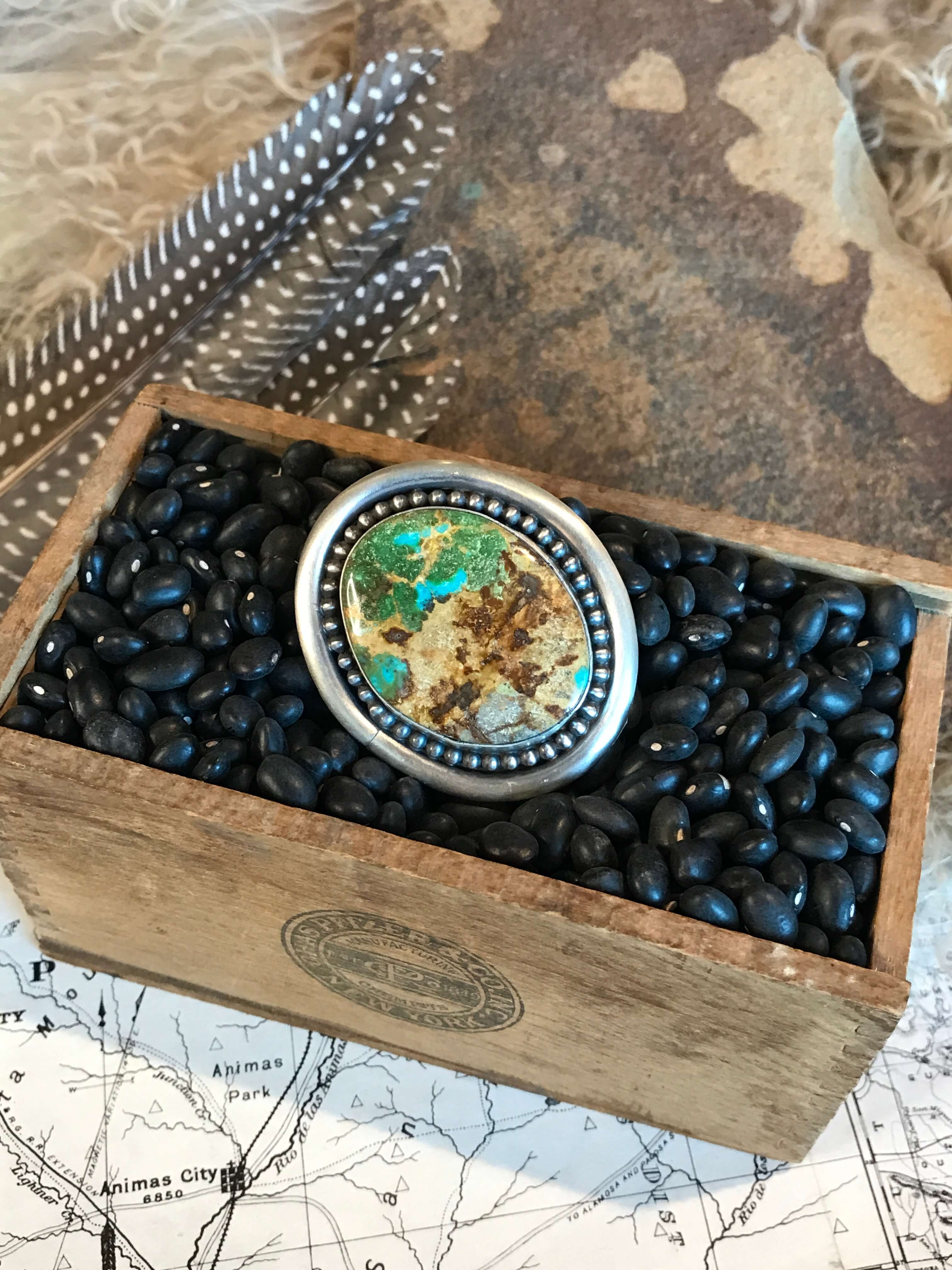 The Turquoise Belt Buckle, 3-Belt Buckles-Calli Co., Turquoise and Silver Jewelry, Native American Handmade, Zuni Tribe, Navajo Tribe, Brock Texas