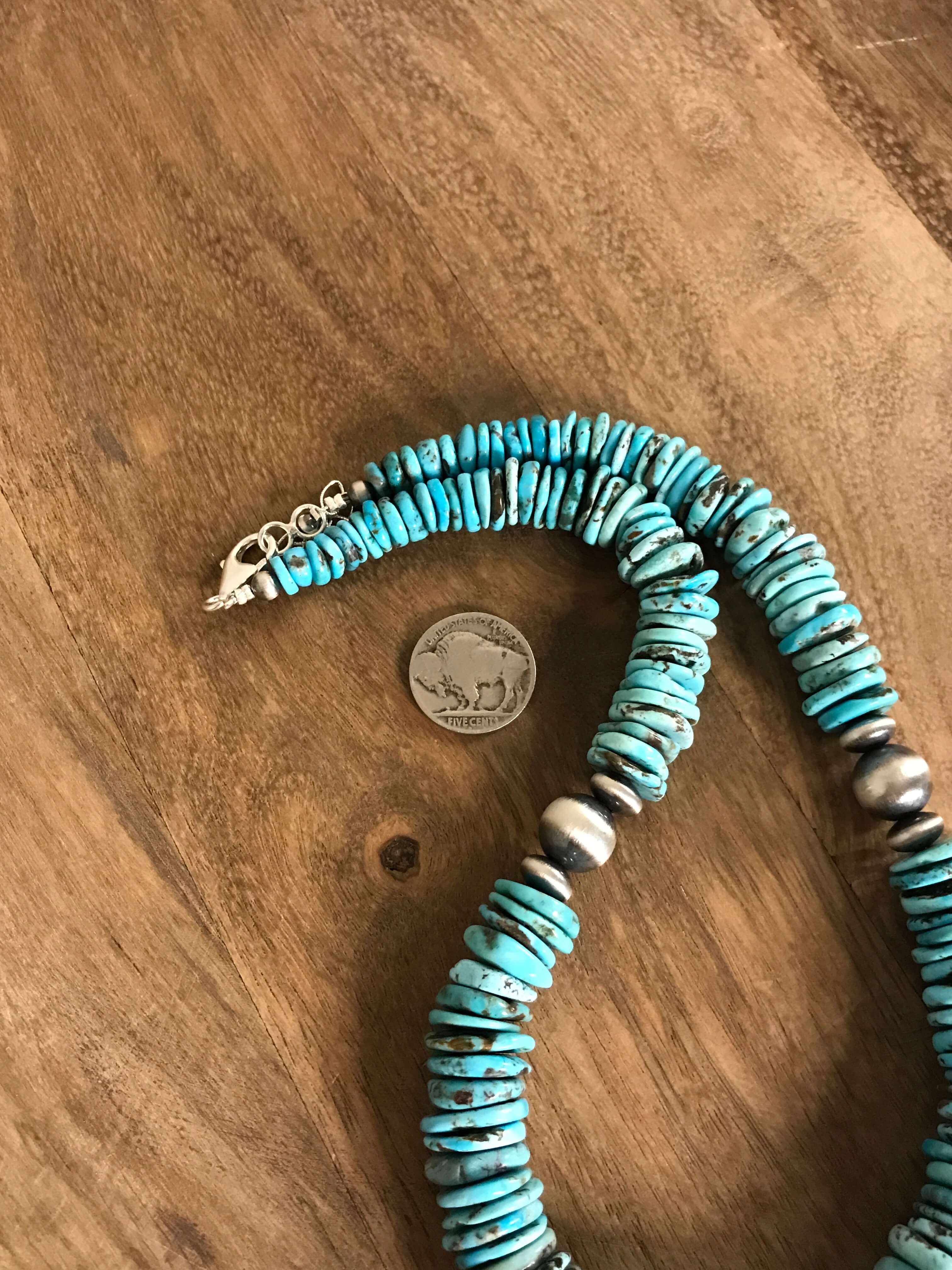 The Brady 20" Stacked Necklace, 3-Necklaces-Calli Co., Turquoise and Silver Jewelry, Native American Handmade, Zuni Tribe, Navajo Tribe, Brock Texas