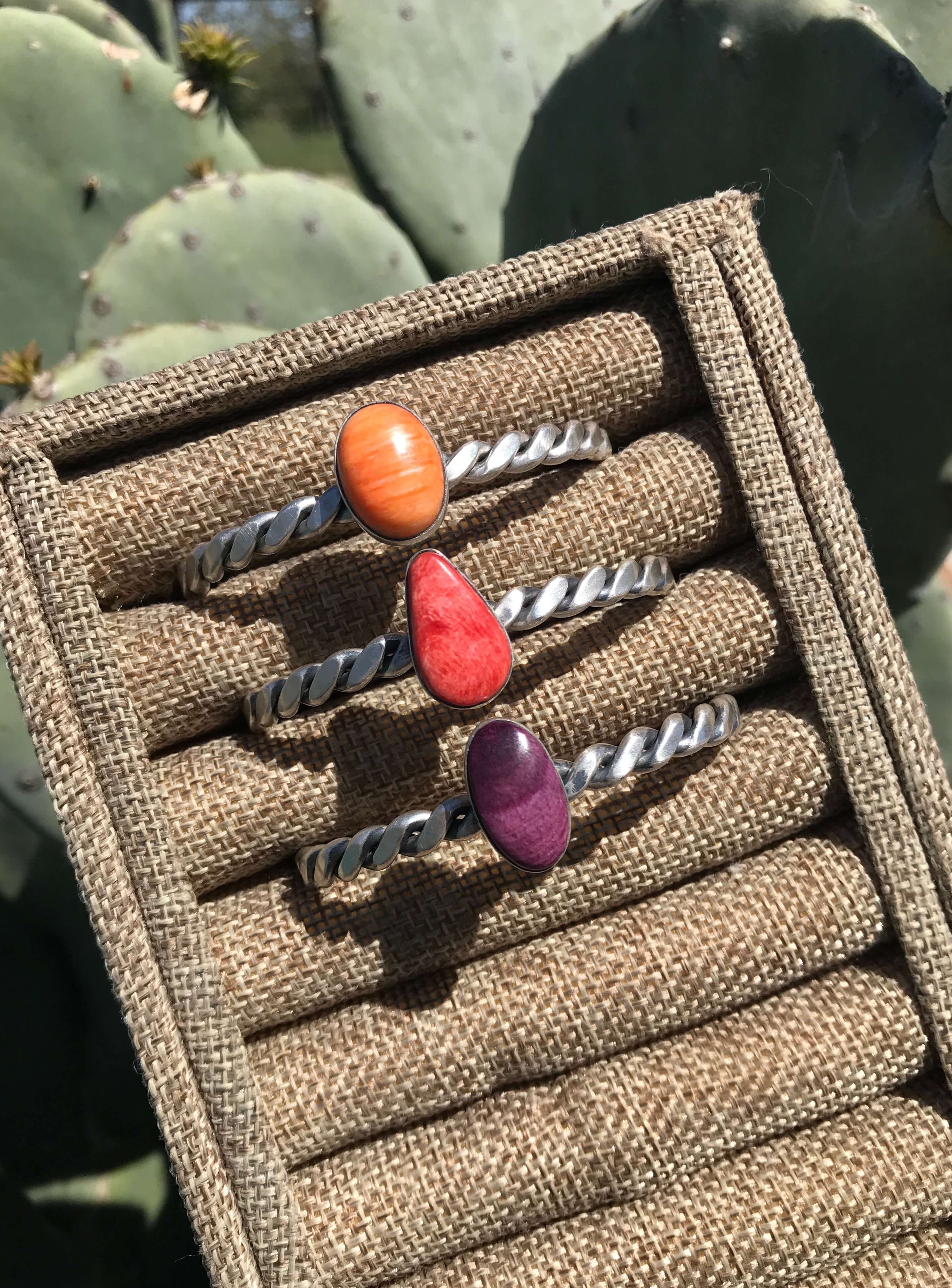 The Verdin Spiny Cuffs-Bracelets & Cuffs-Calli Co., Turquoise and Silver Jewelry, Native American Handmade, Zuni Tribe, Navajo Tribe, Brock Texas