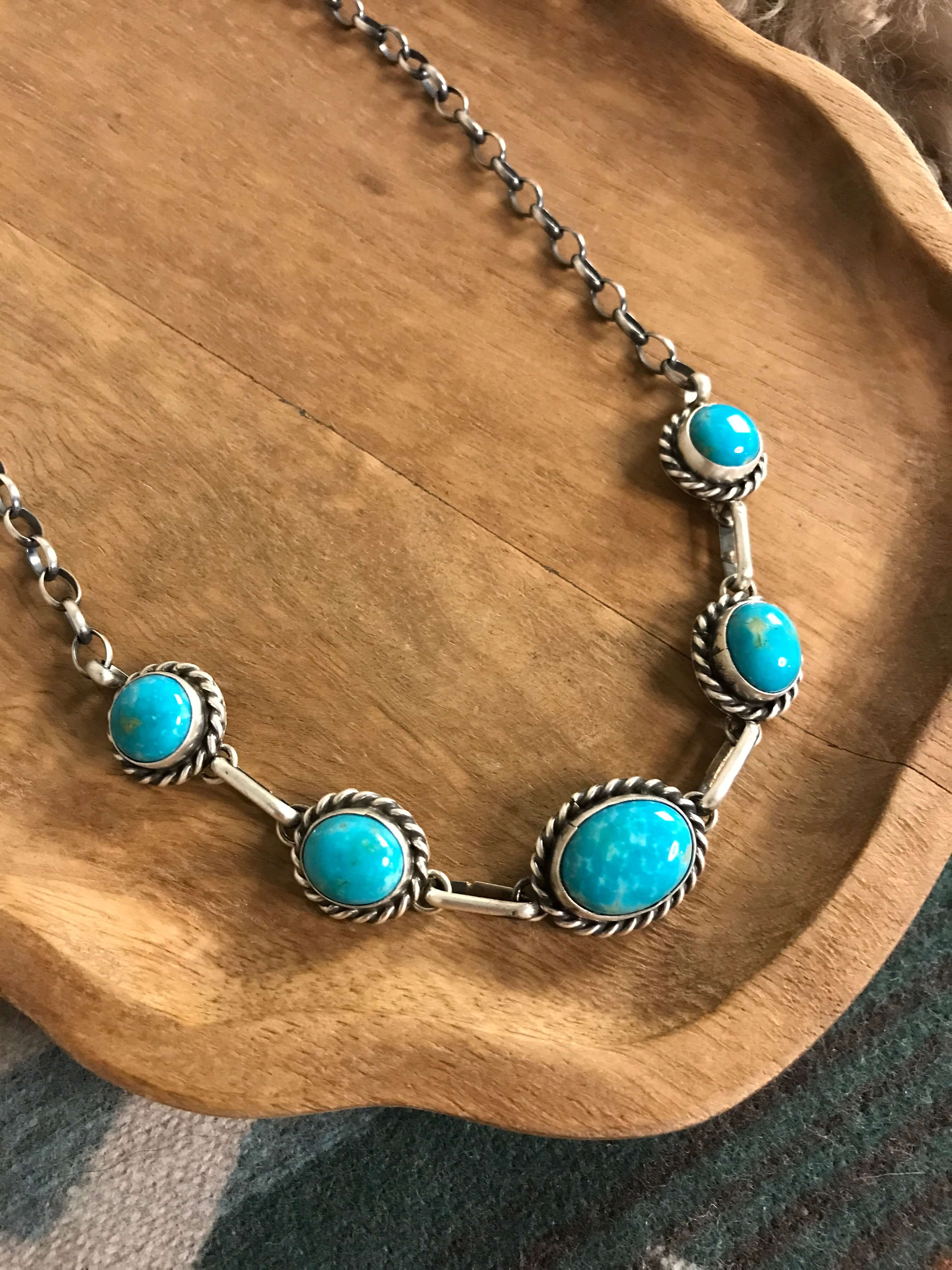 The Sutton Necklace, 9-Necklaces-Calli Co., Turquoise and Silver Jewelry, Native American Handmade, Zuni Tribe, Navajo Tribe, Brock Texas