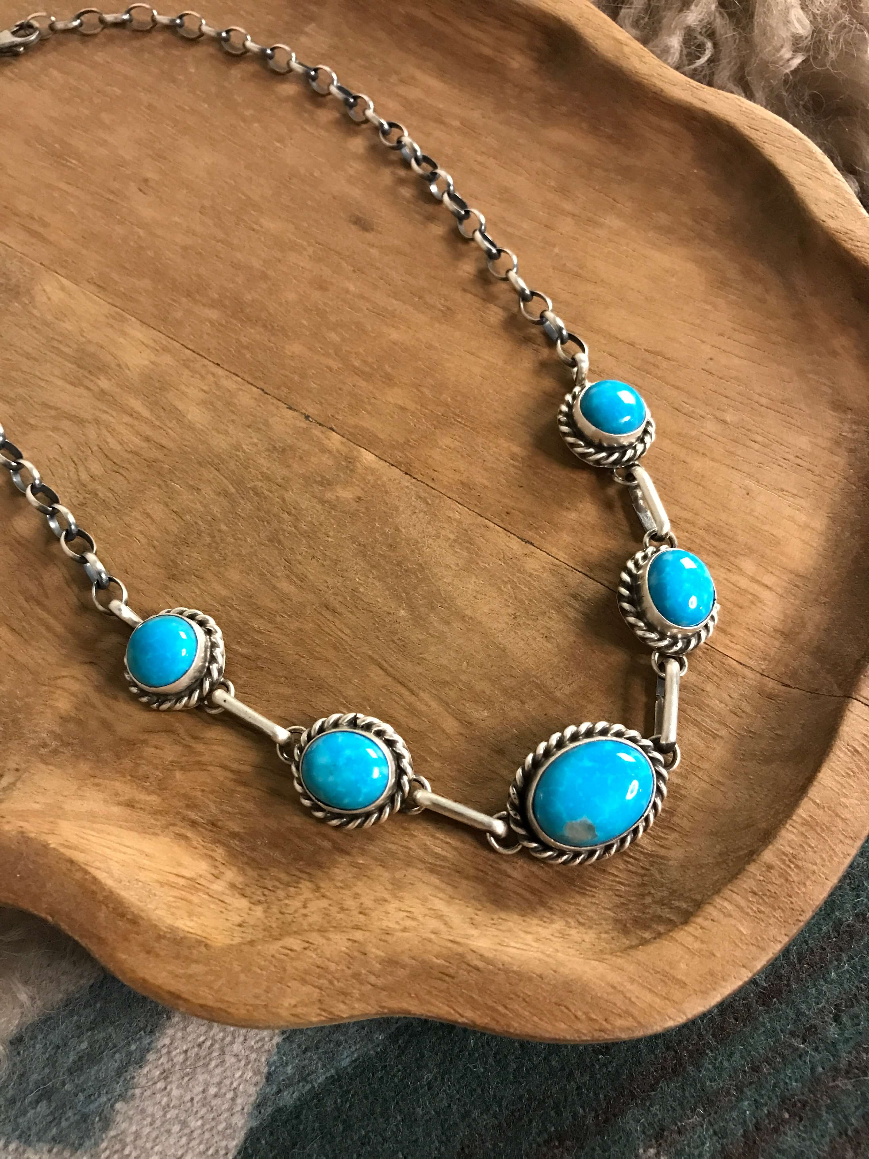 The Sutton Necklace, 10-Necklaces-Calli Co., Turquoise and Silver Jewelry, Native American Handmade, Zuni Tribe, Navajo Tribe, Brock Texas