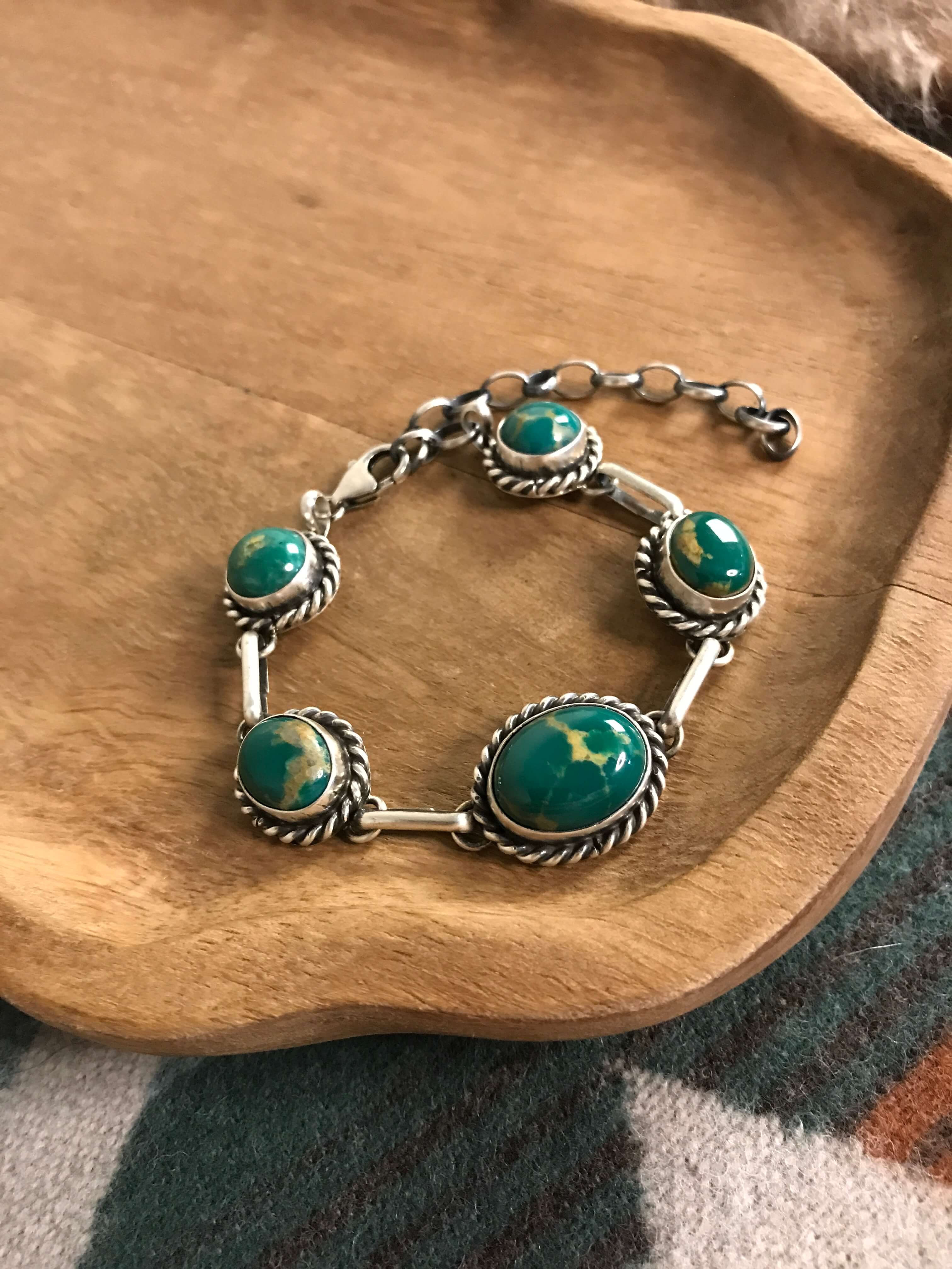 The Hamilton Link Bracelet, 1-Bracelets & Cuffs-Calli Co., Turquoise and Silver Jewelry, Native American Handmade, Zuni Tribe, Navajo Tribe, Brock Texas