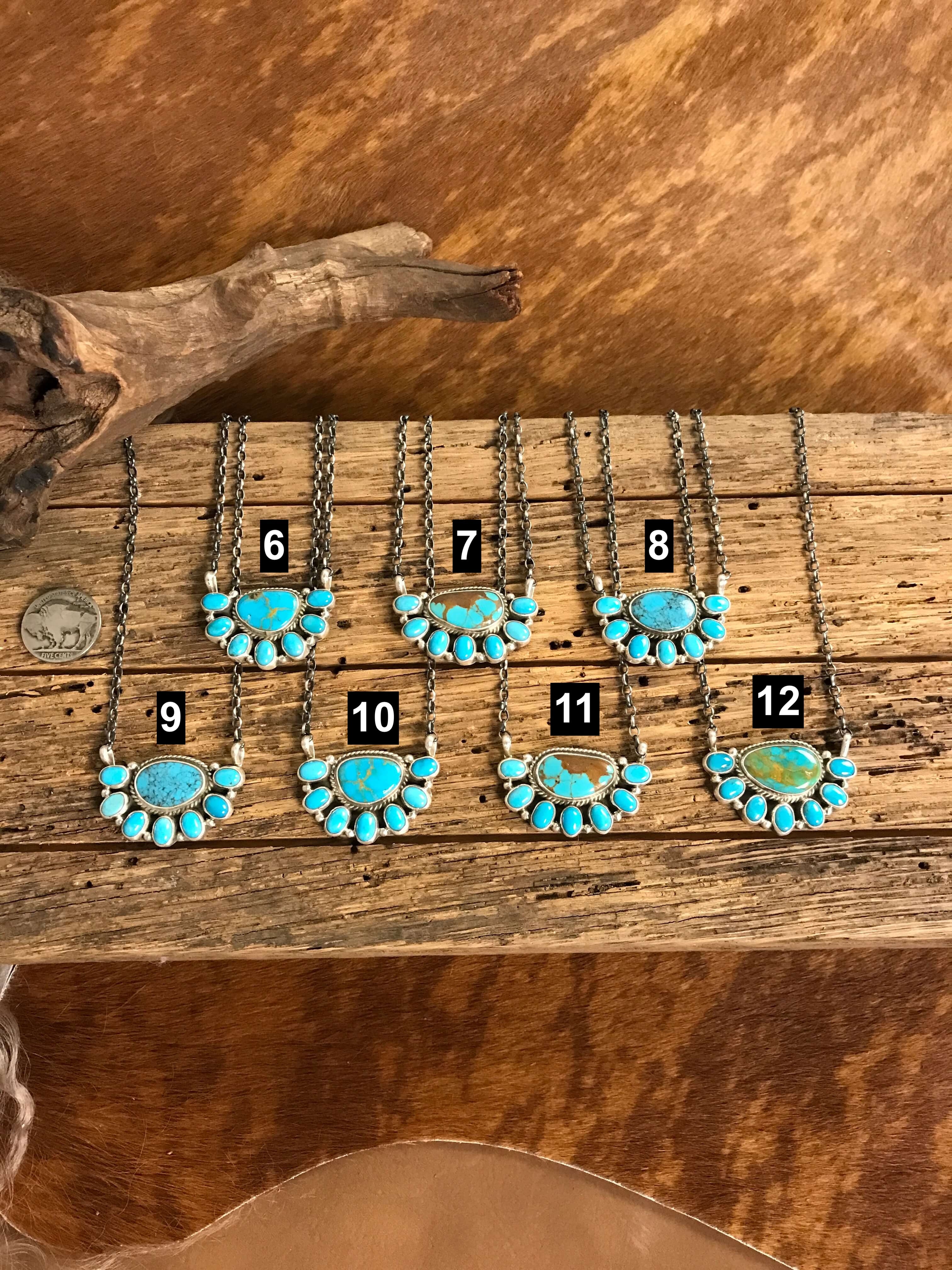 The Arena Necklaces xx-Necklaces-Calli Co., Turquoise and Silver Jewelry, Native American Handmade, Zuni Tribe, Navajo Tribe, Brock Texas
