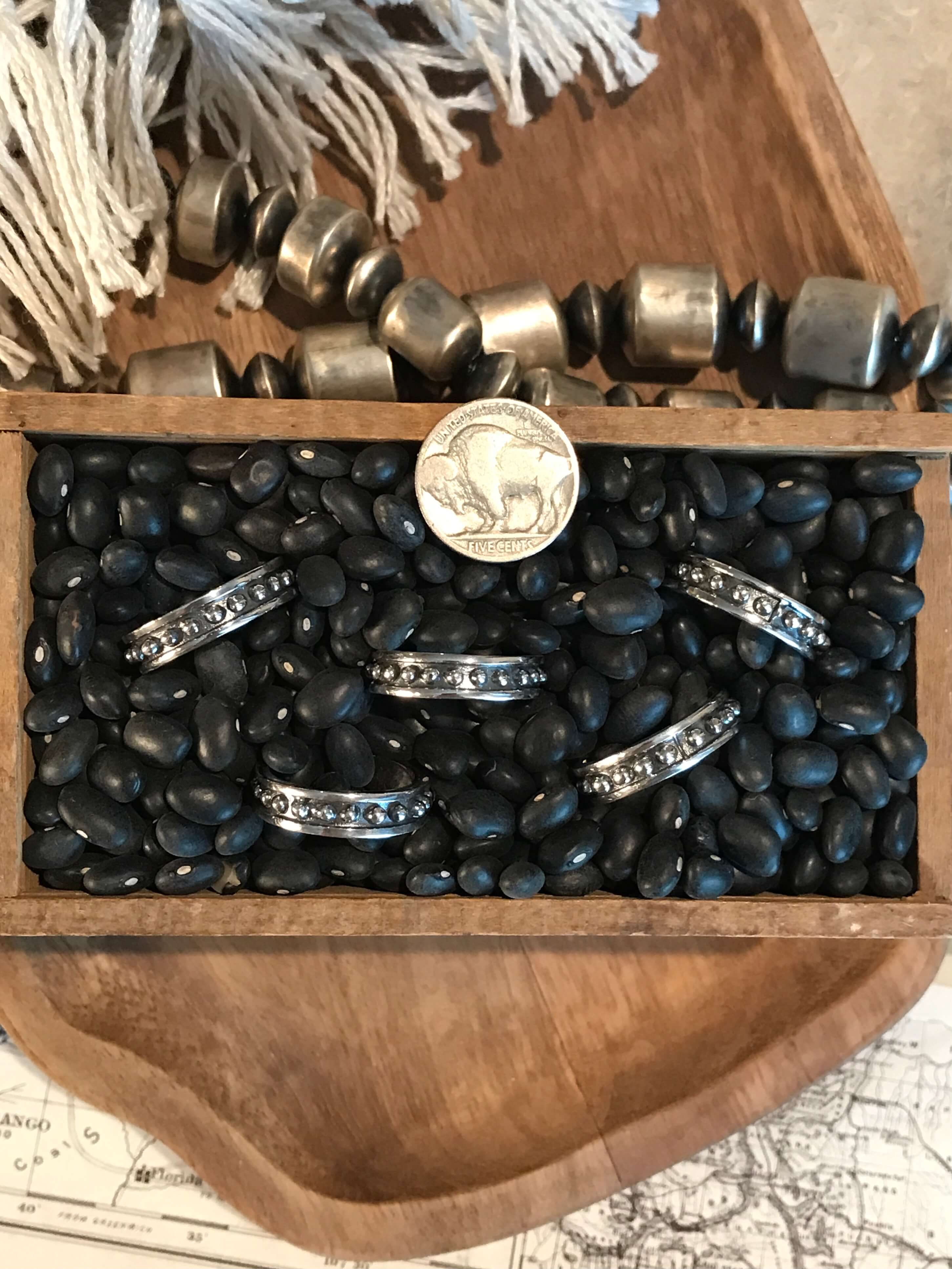 The New Horizon Ring-Rings-Calli Co., Turquoise and Silver Jewelry, Native American Handmade, Zuni Tribe, Navajo Tribe, Brock Texas