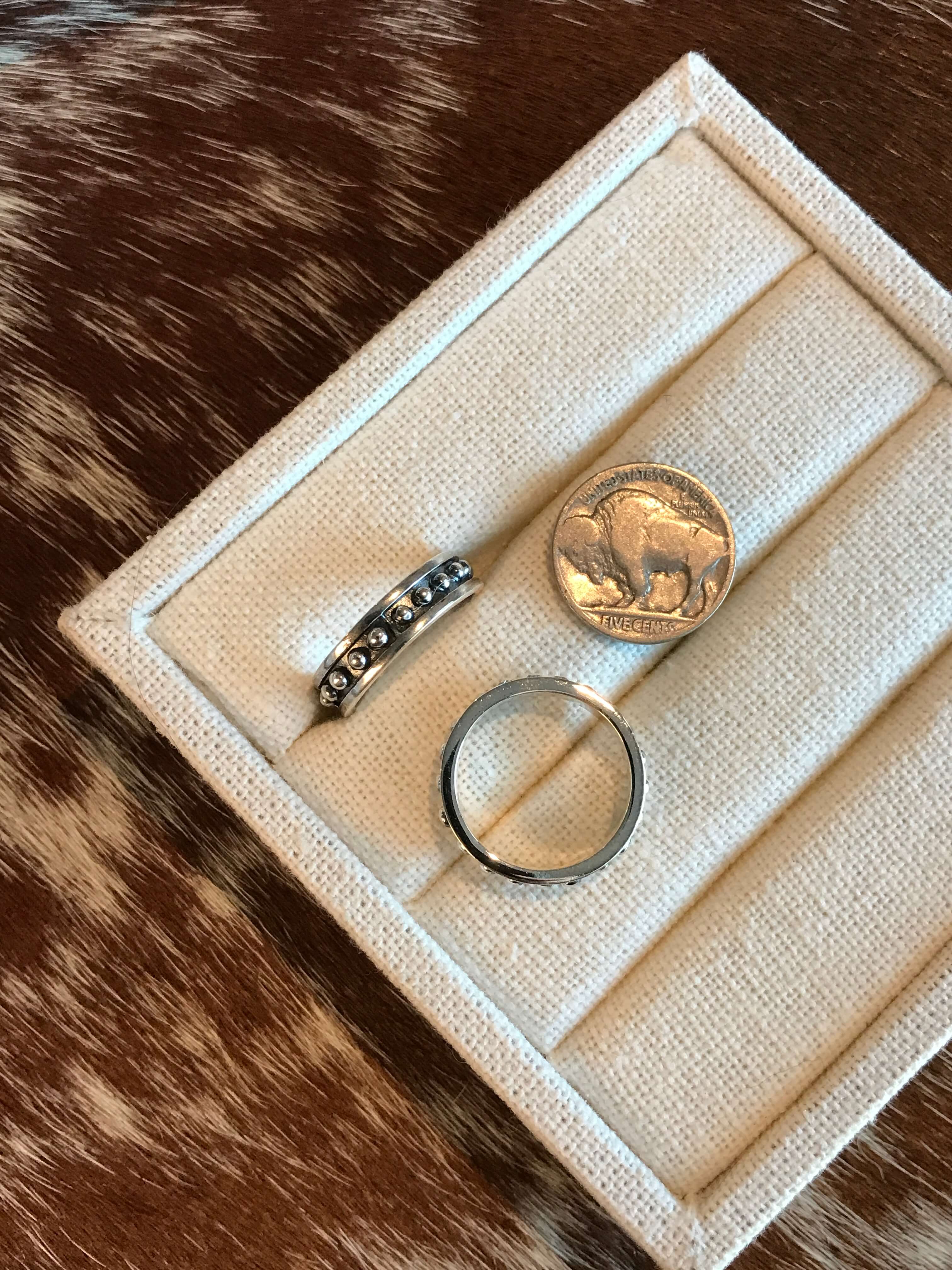 The New Horizon Ring-Rings-Calli Co., Turquoise and Silver Jewelry, Native American Handmade, Zuni Tribe, Navajo Tribe, Brock Texas