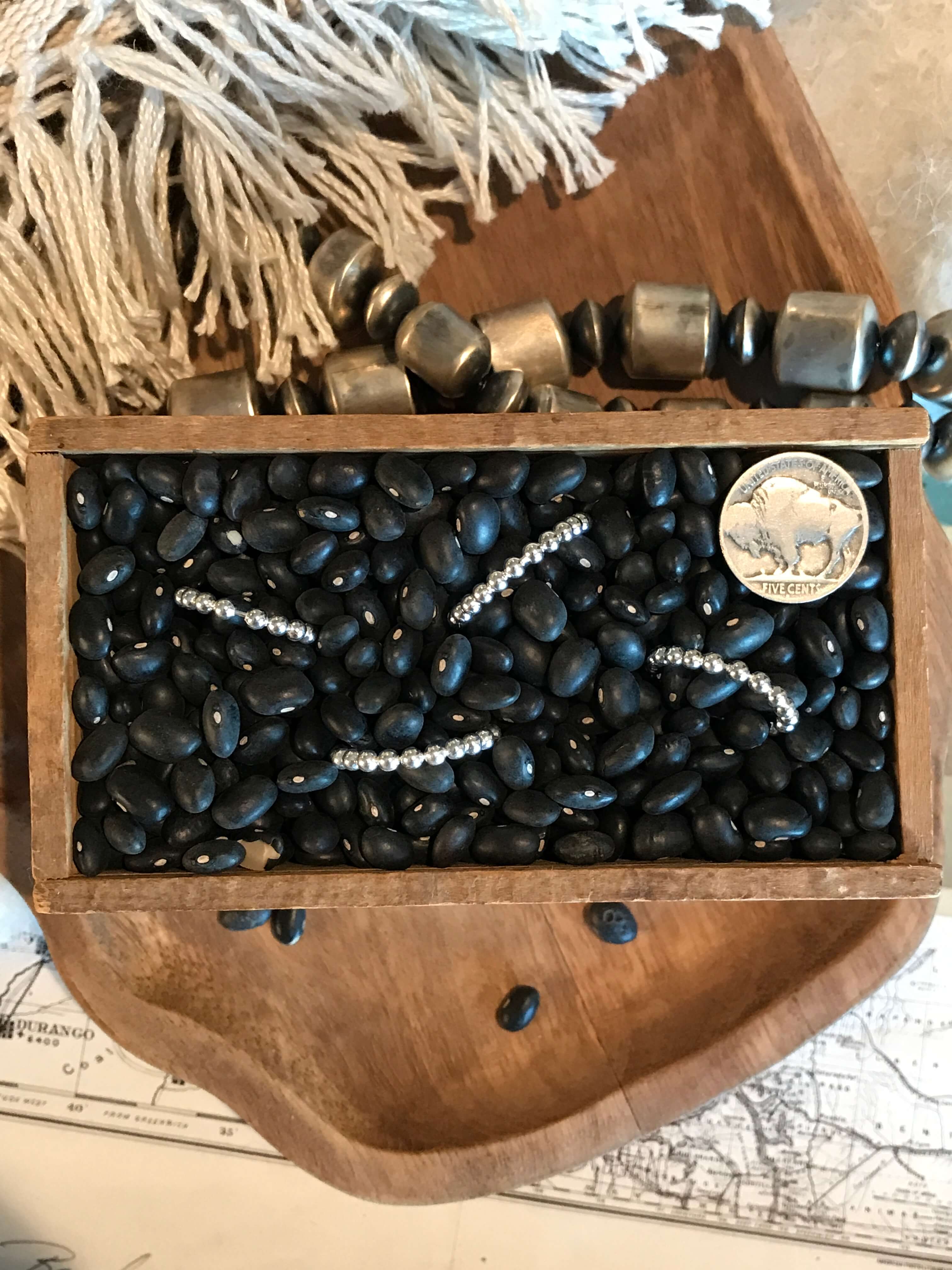 The 3mm Sterling Bead Ring-Rings-Calli Co., Turquoise and Silver Jewelry, Native American Handmade, Zuni Tribe, Navajo Tribe, Brock Texas