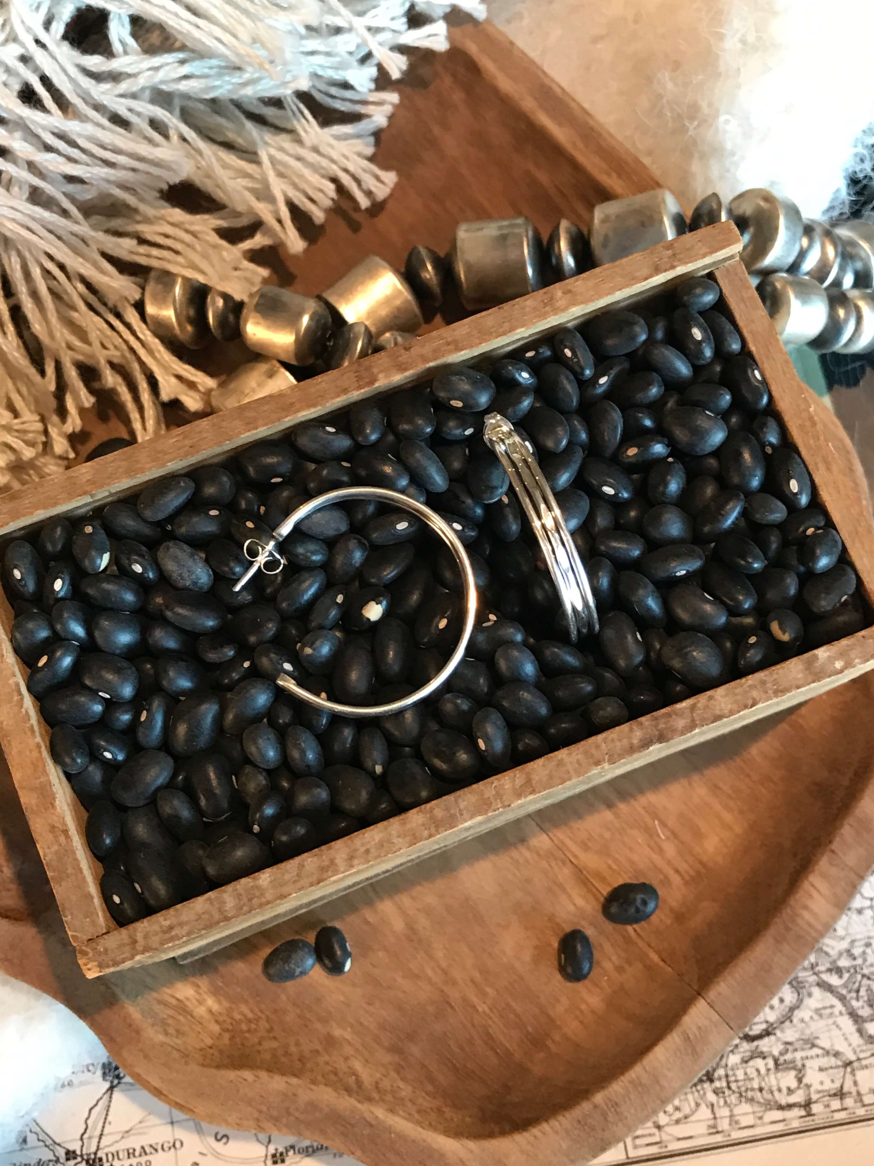 The Refton Hoop Earrings-Earrings-Calli Co., Turquoise and Silver Jewelry, Native American Handmade, Zuni Tribe, Navajo Tribe, Brock Texas