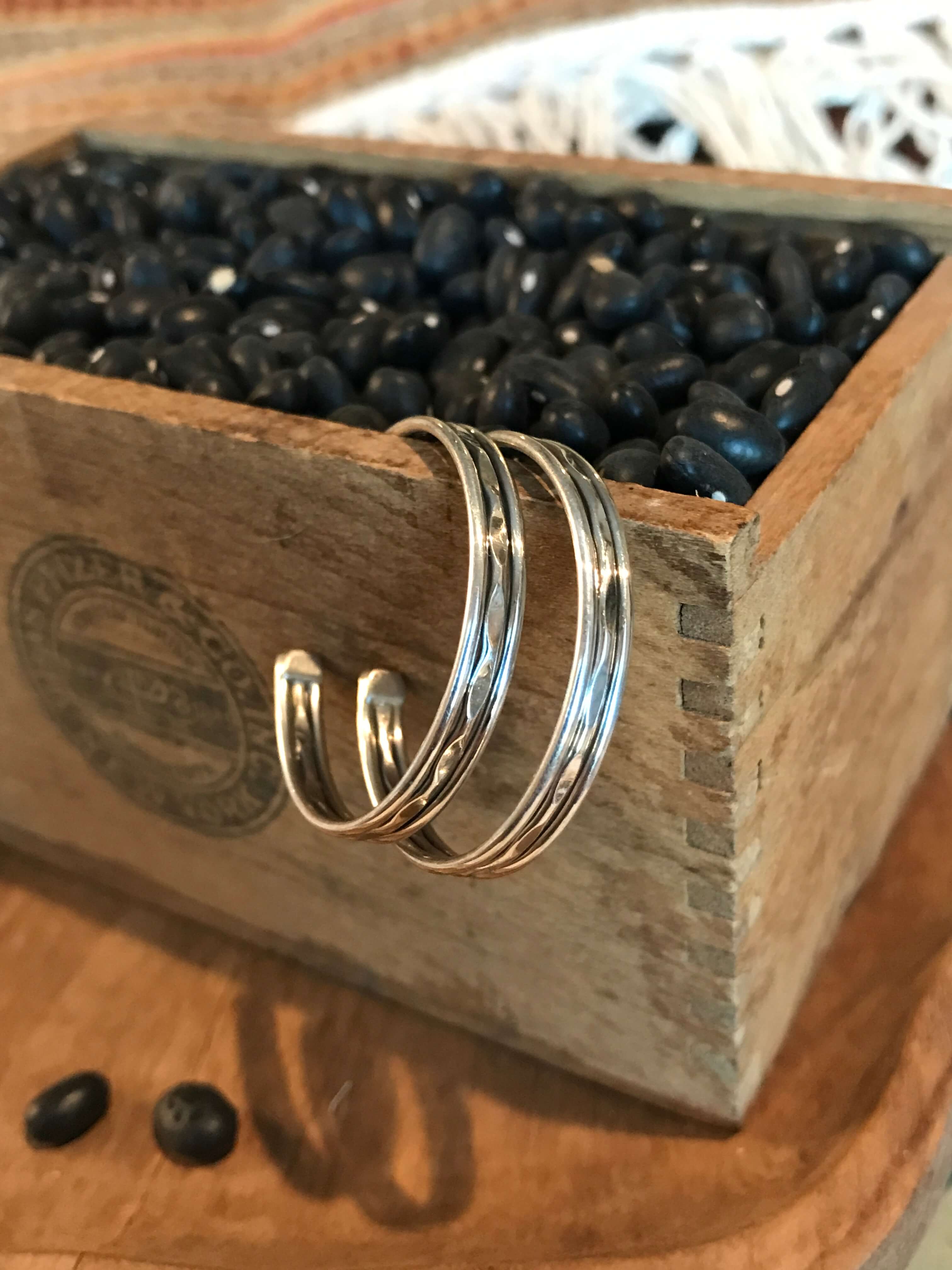 The Refton Hoop Earrings-Earrings-Calli Co., Turquoise and Silver Jewelry, Native American Handmade, Zuni Tribe, Navajo Tribe, Brock Texas